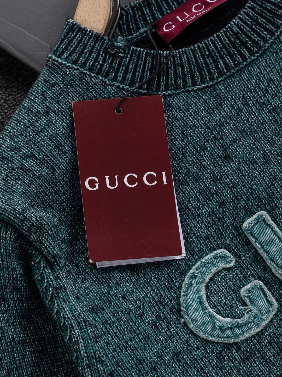 Logo-Embroidered Wool and Cashmere-Blend Sweater D22522817 — view 11