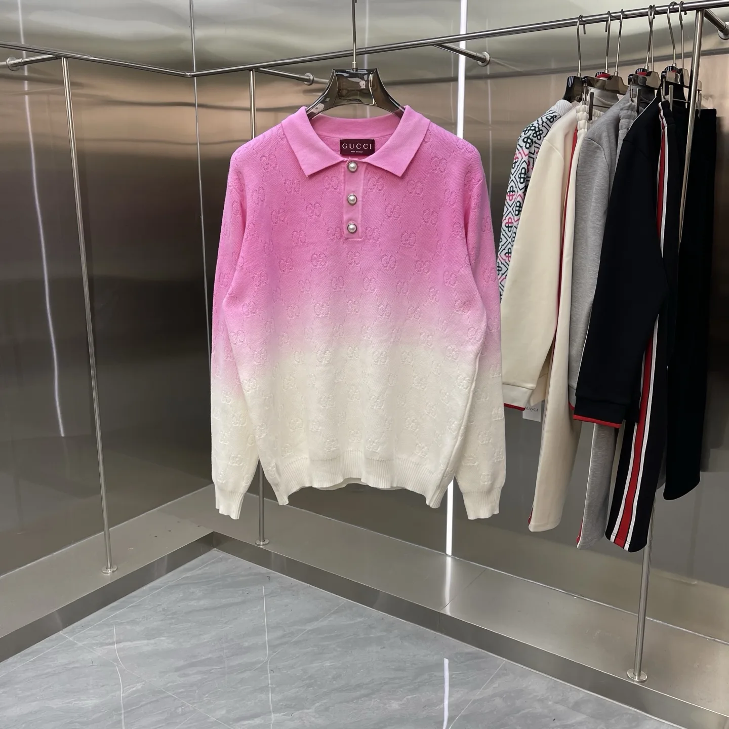 GG Monogram Ombré Polo Sweater D22523363