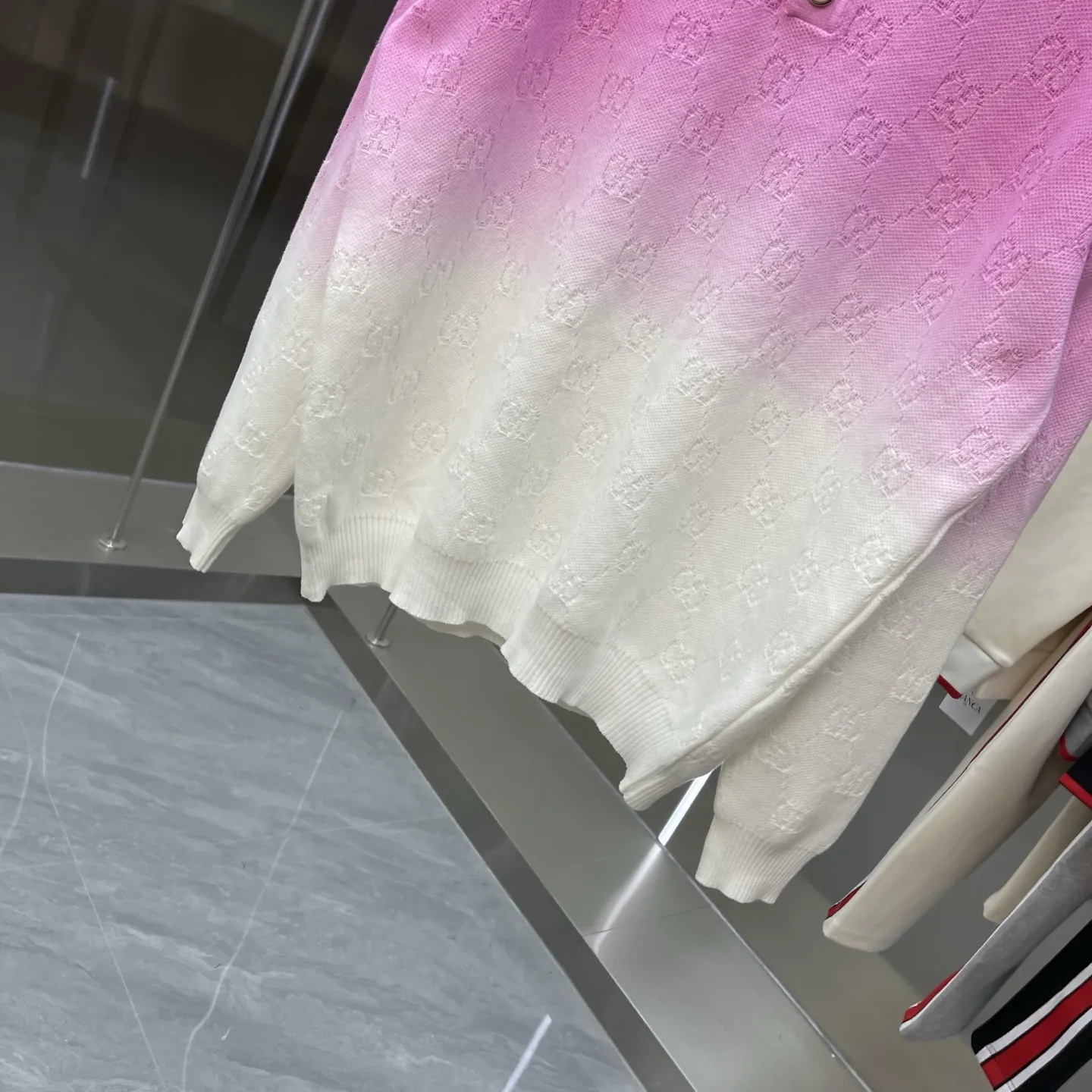 GG Monogram Ombré Polo Sweater D22523363 — view 4