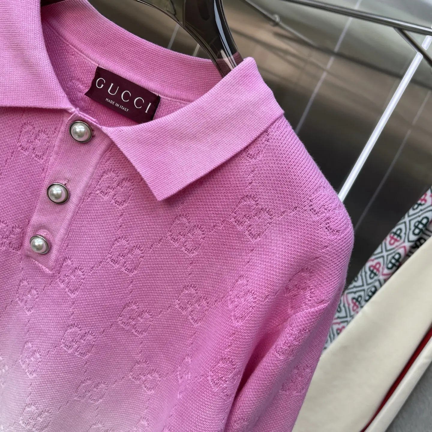 GG Monogram Ombré Polo Sweater D22523363 — view 5