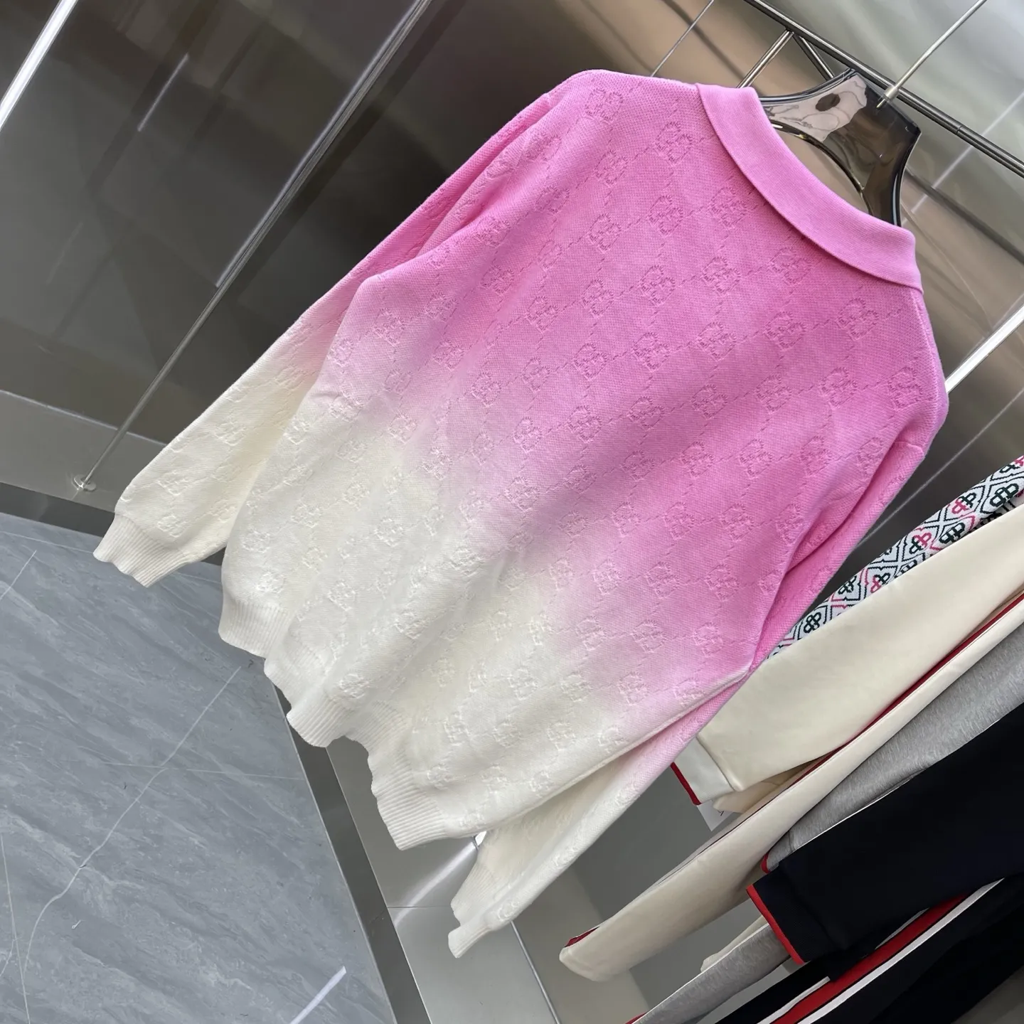 GG Monogram Ombré Polo Sweater D22523363 — view 7