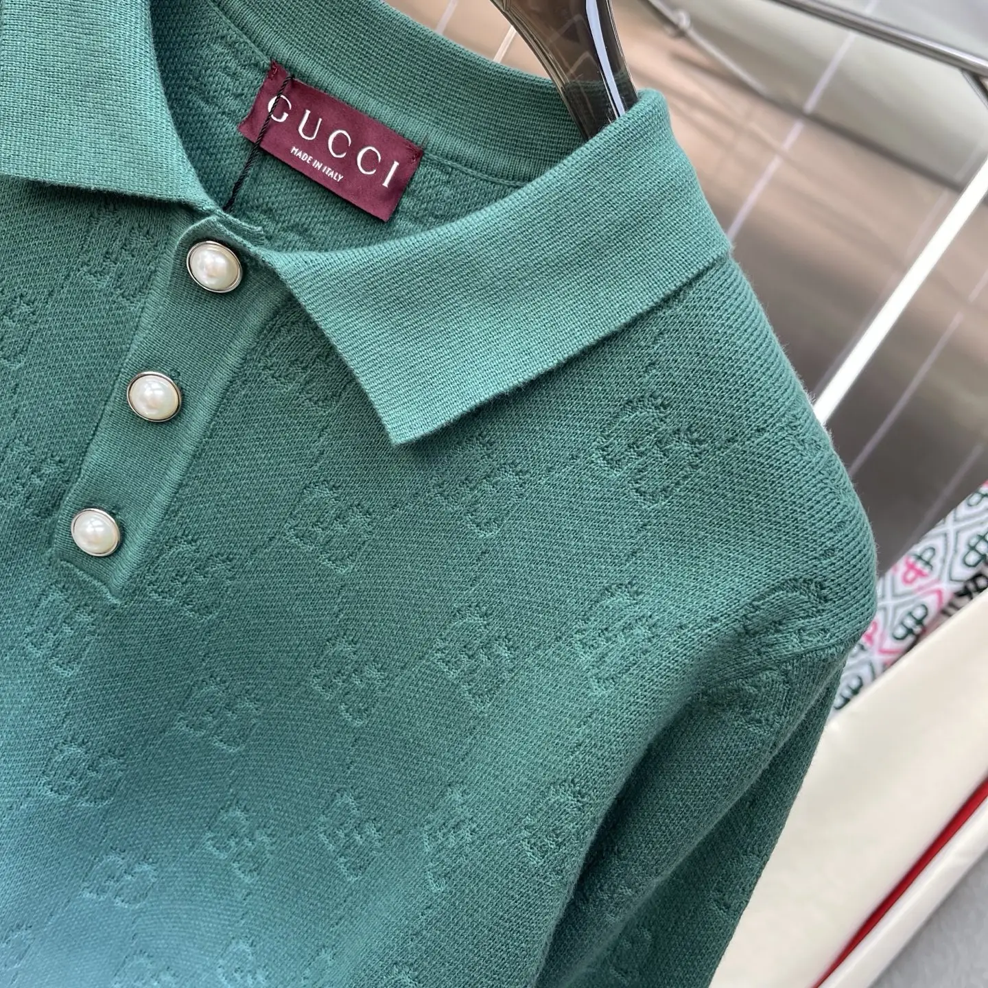 GG Monogram Tie-Dye Polo Sweater D22523362 — view 5