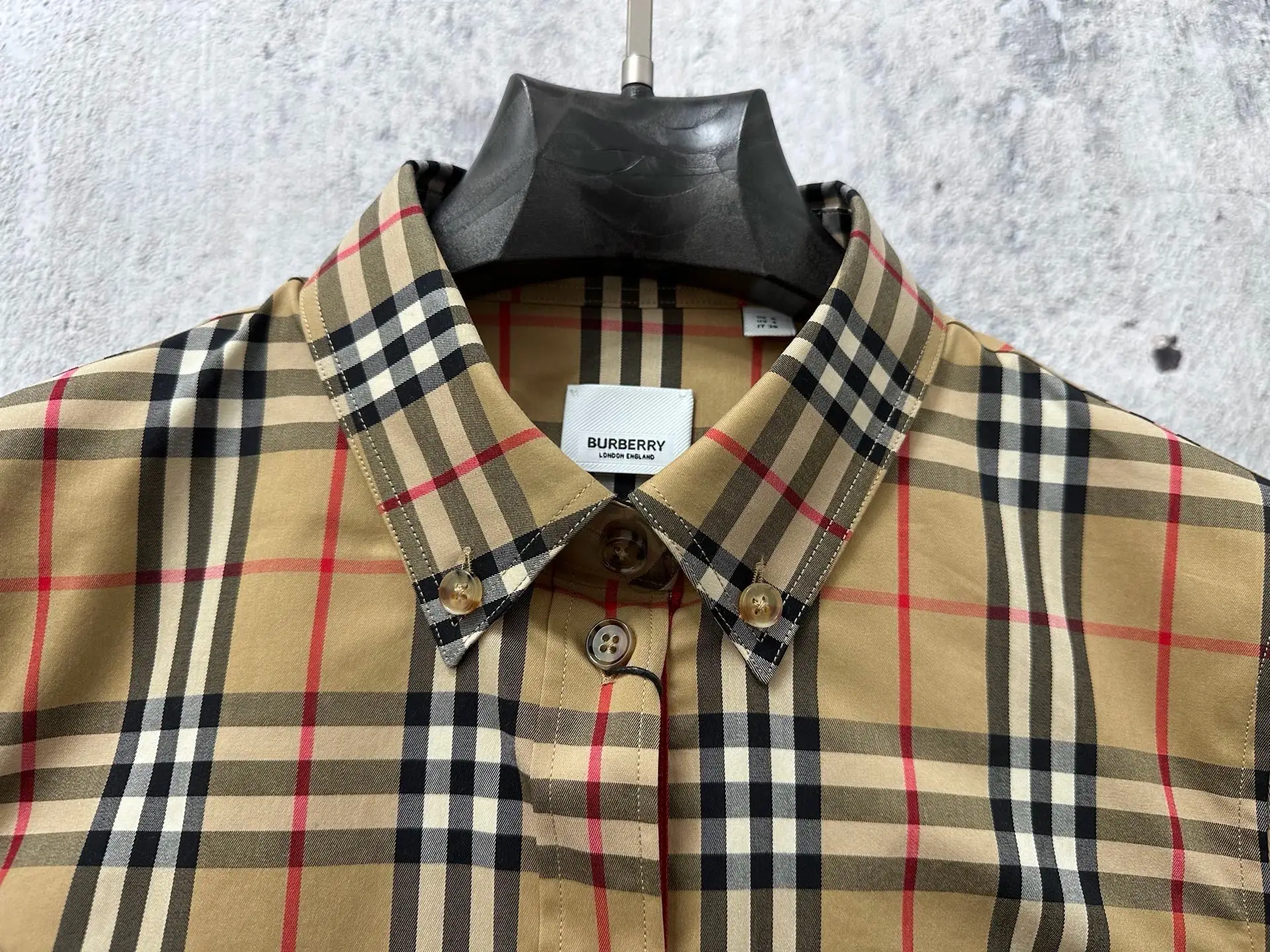Classic Check Cotton Twill Shirt D22523577 — view 4