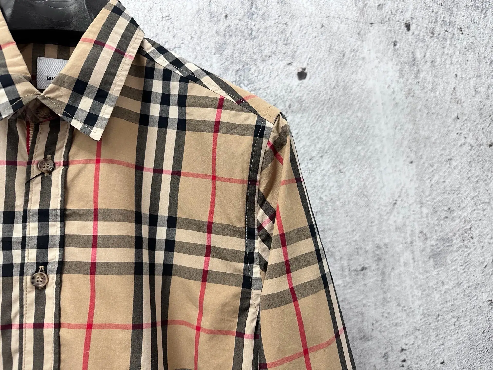 Vintage Check Cotton Twill Shirt D22523581 — view 3