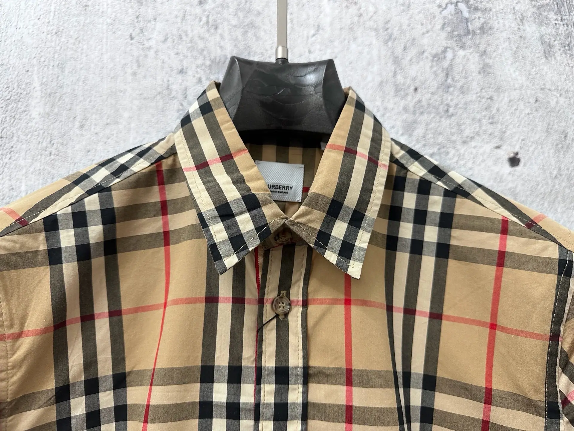 Vintage Check Cotton Twill Shirt D22523581 — view 4