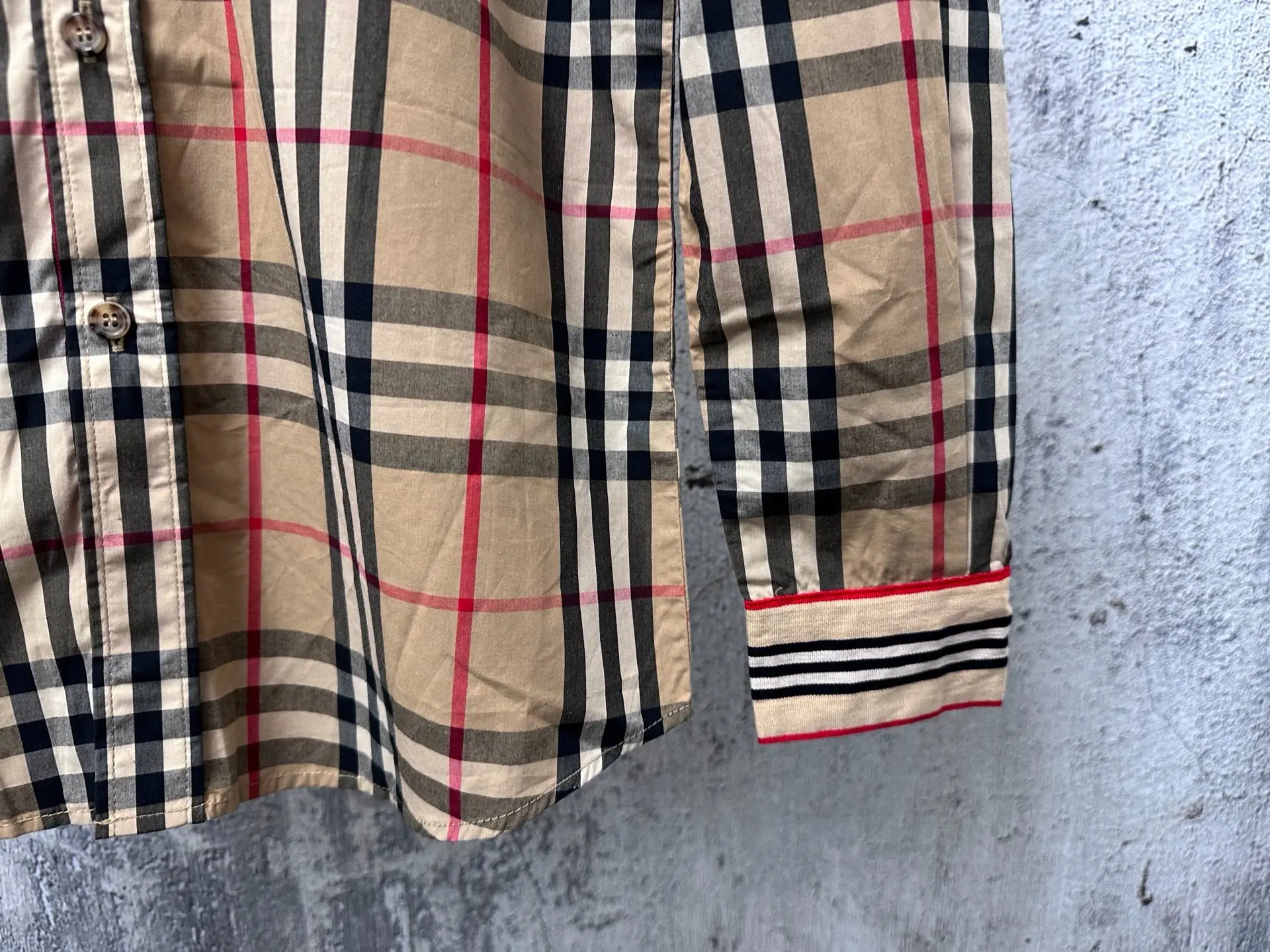 Vintage Check Cotton Twill Shirt D22523581 — view 6
