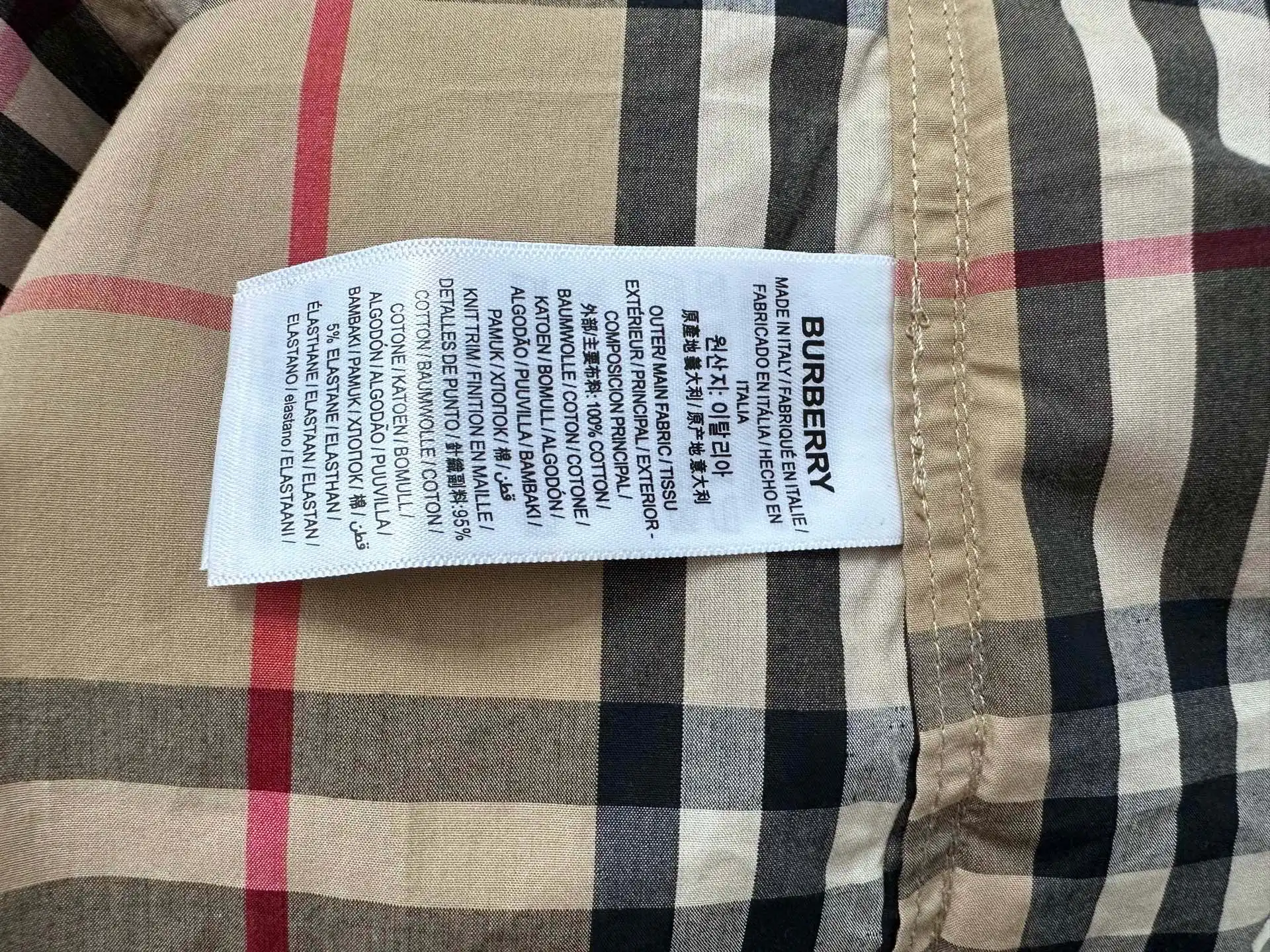 Vintage Check Cotton Twill Shirt D22523581 — view 8