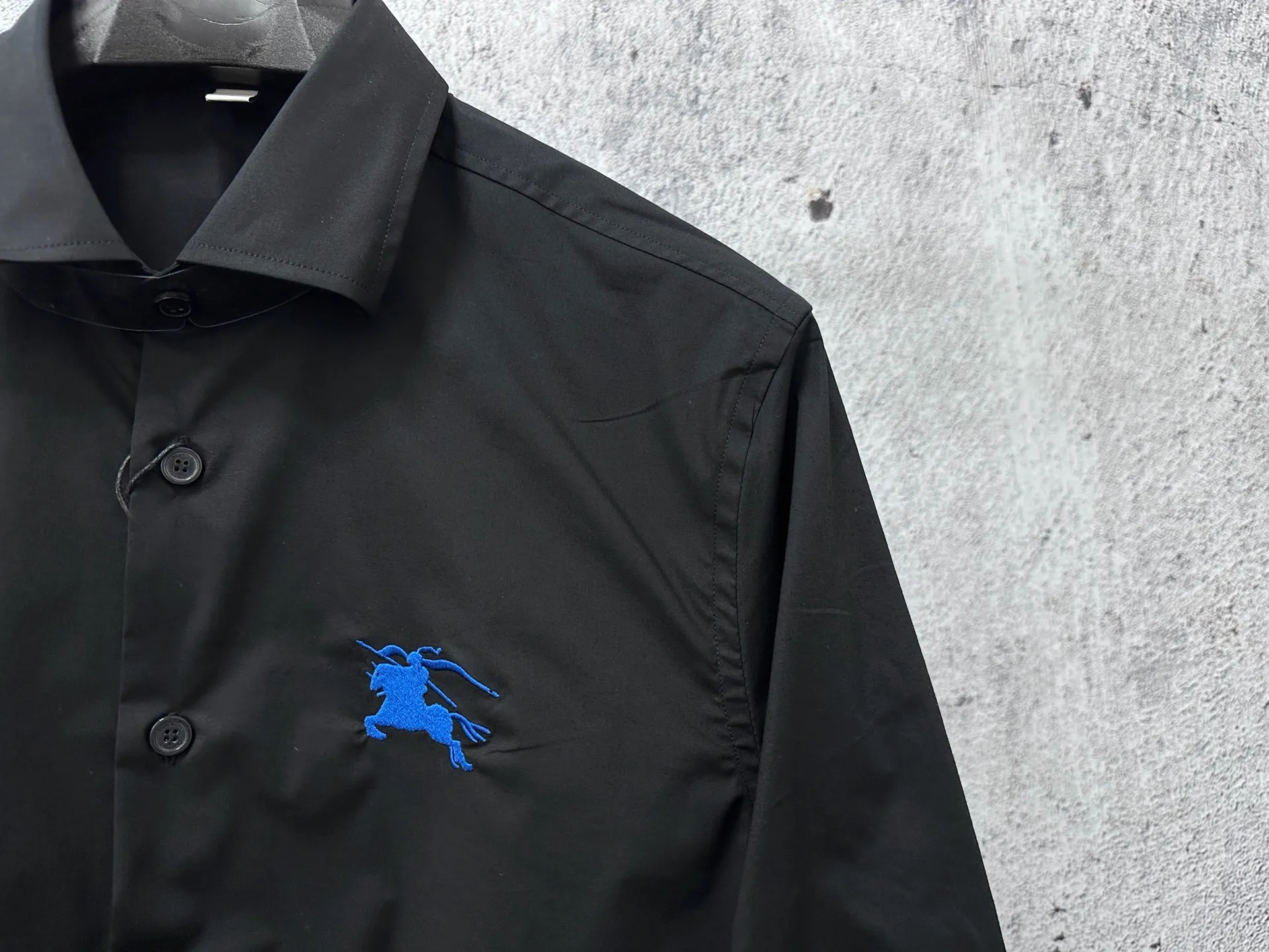 Embroidered Knight Logo Nylon Shirt D22523569 — view 3