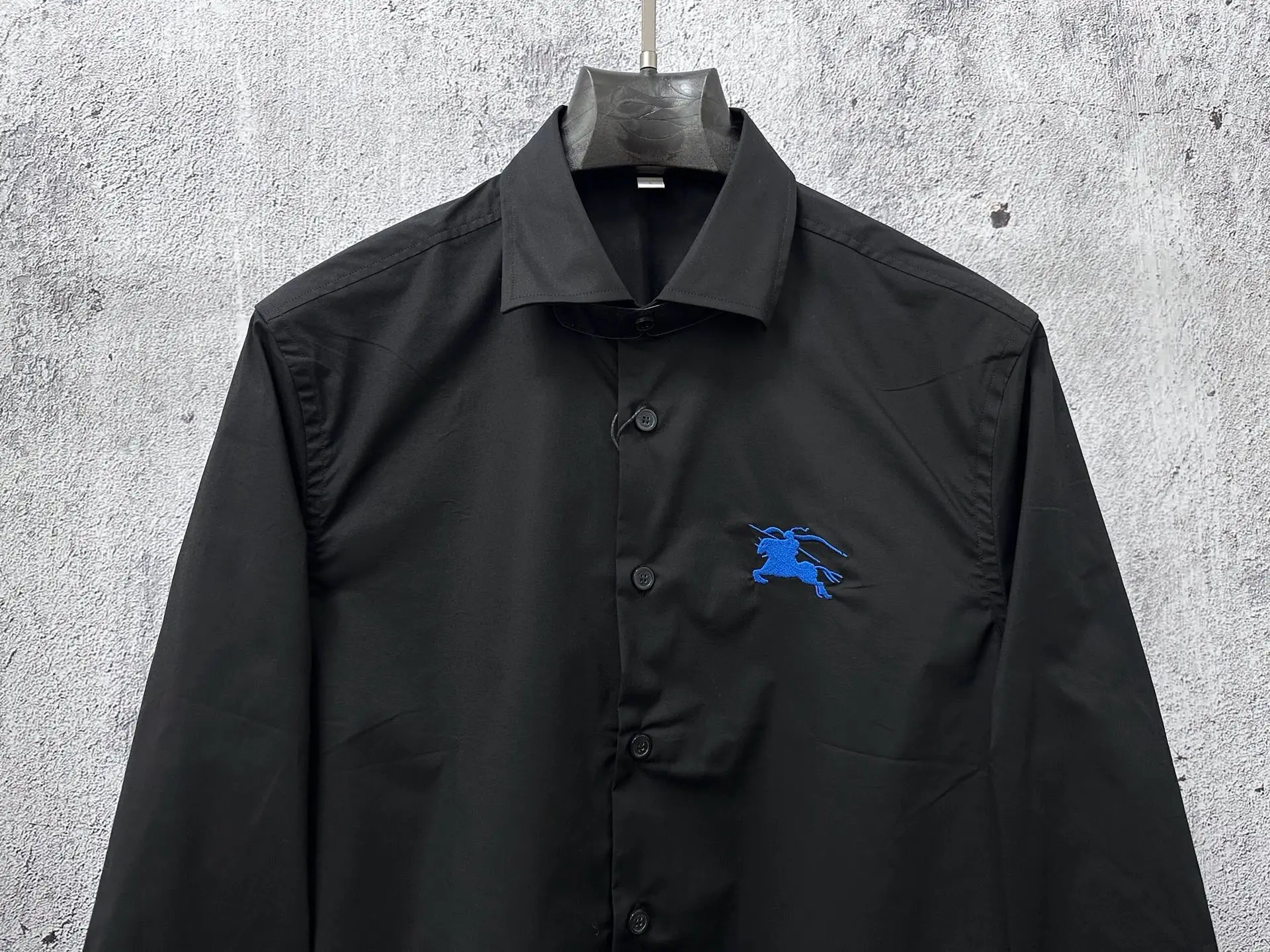 Embroidered Knight Logo Nylon Shirt D22523569 — view 5