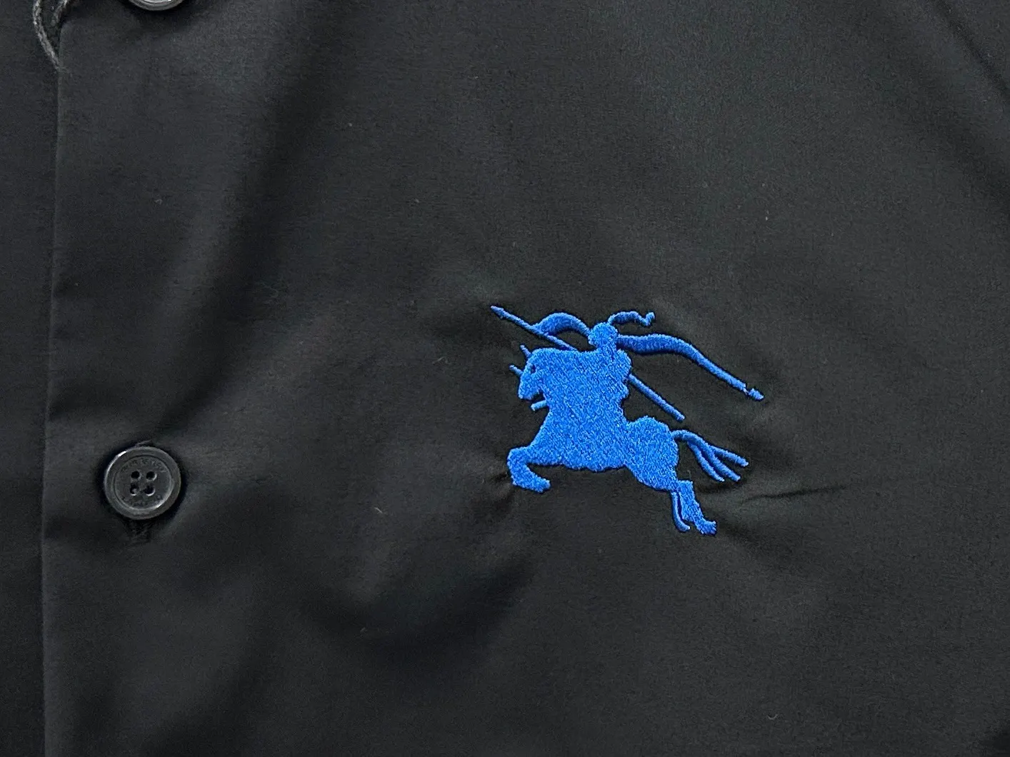 Embroidered Knight Logo Nylon Shirt D22523569 — view 7