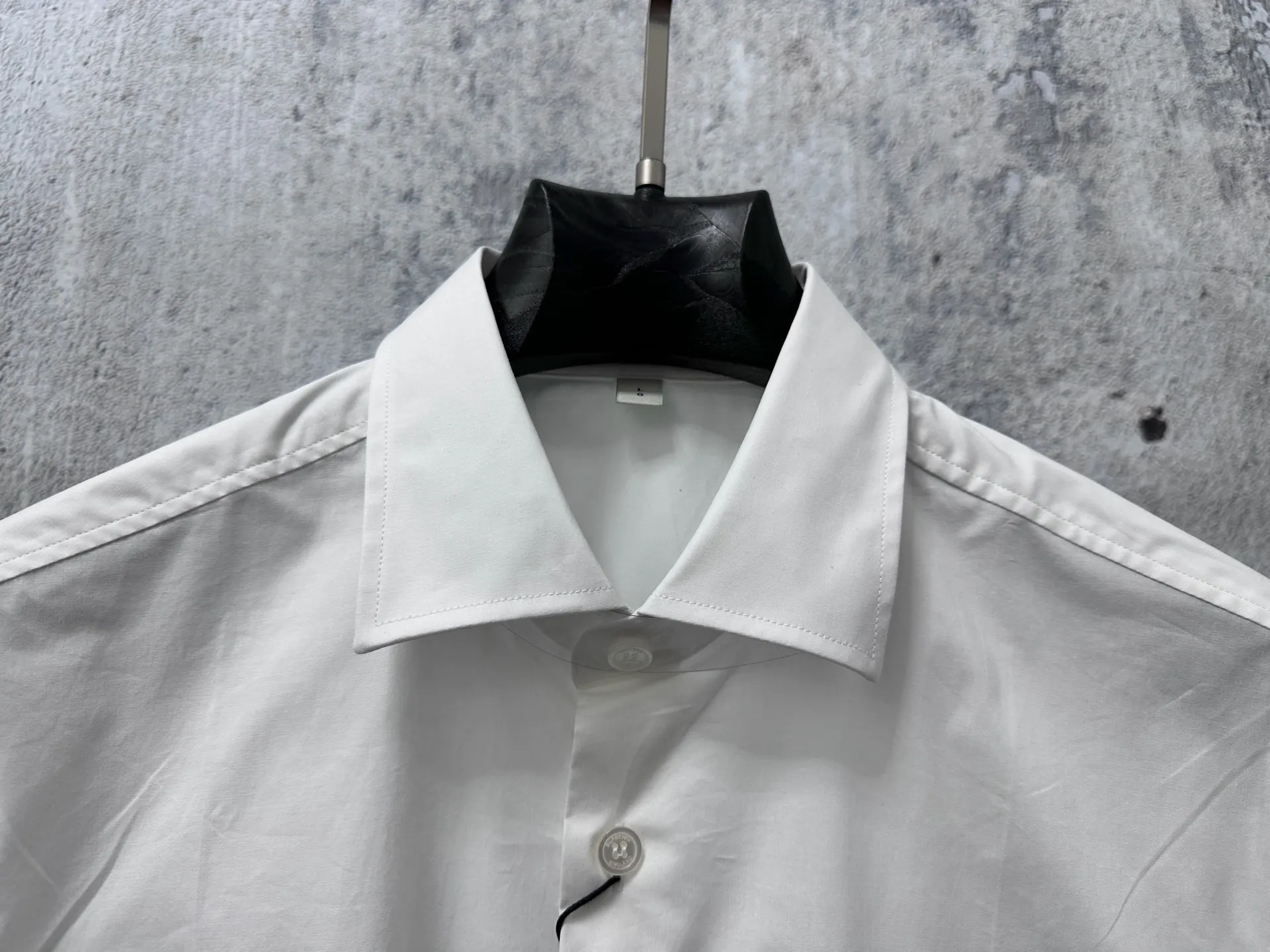 Embroidered Knight Logo Cotton-Blend Shirt D22523568 — view 4
