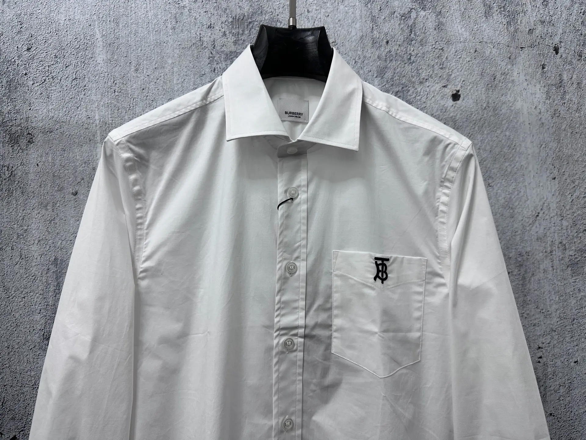 Embroidered Logo Pocket Cotton-Nylon Shirt D22523571 — view 5