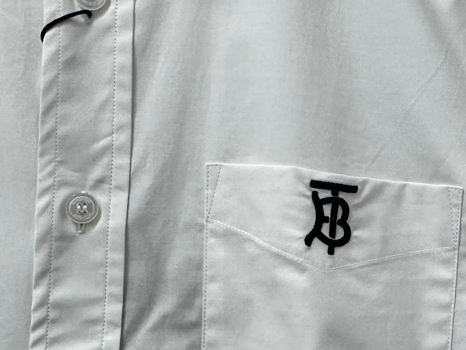 Embroidered Logo Pocket Cotton-Nylon Shirt D22523571 — view 7