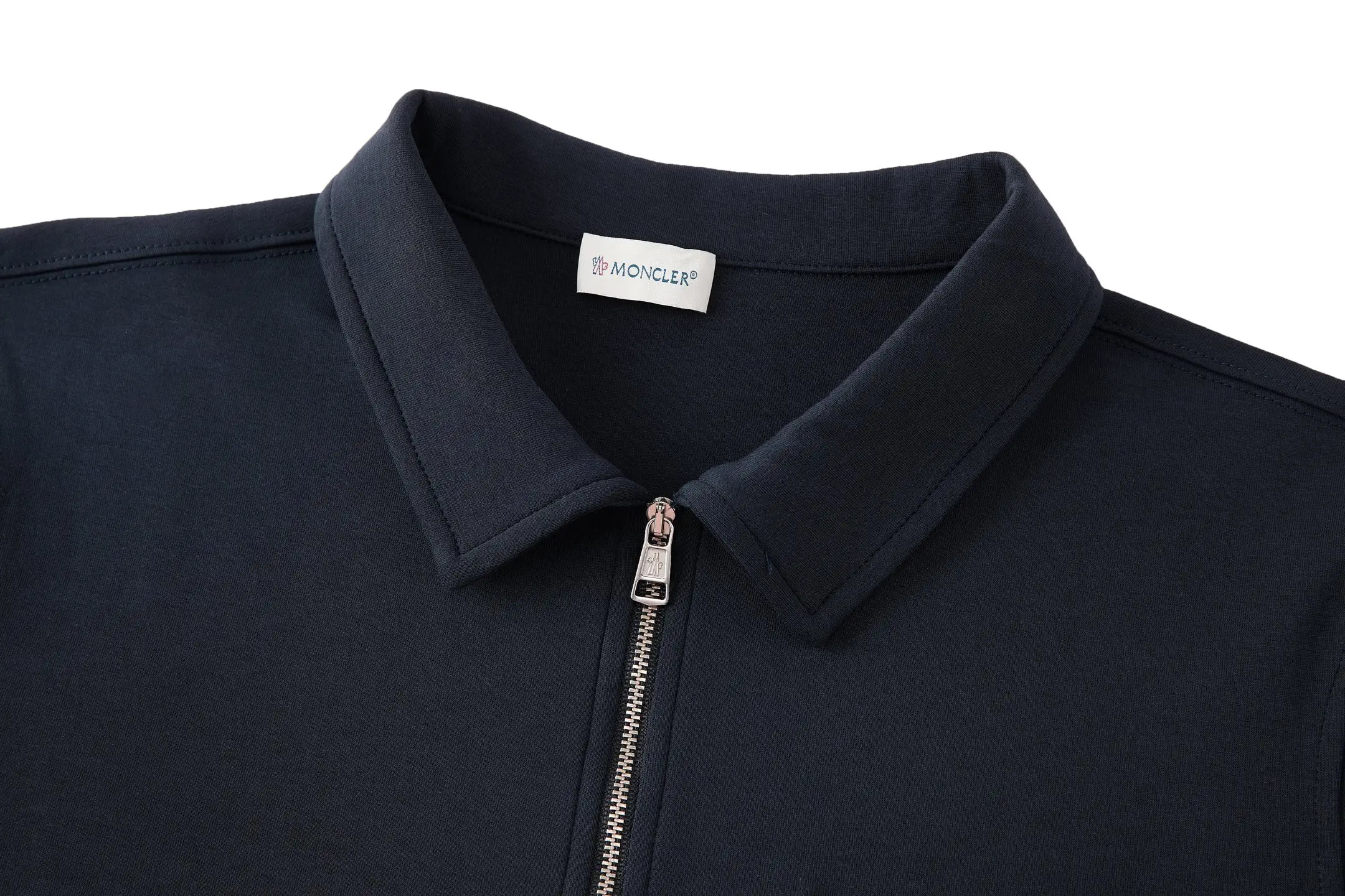Leather-Trimmed Quarter-Zip Polo Sweatshirt D23023473 — view 5