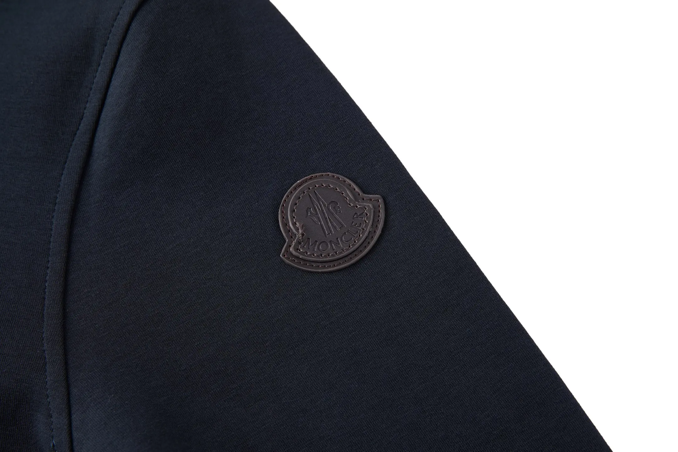 Leather-Trimmed Quarter-Zip Polo Sweatshirt D23023473 — view 7