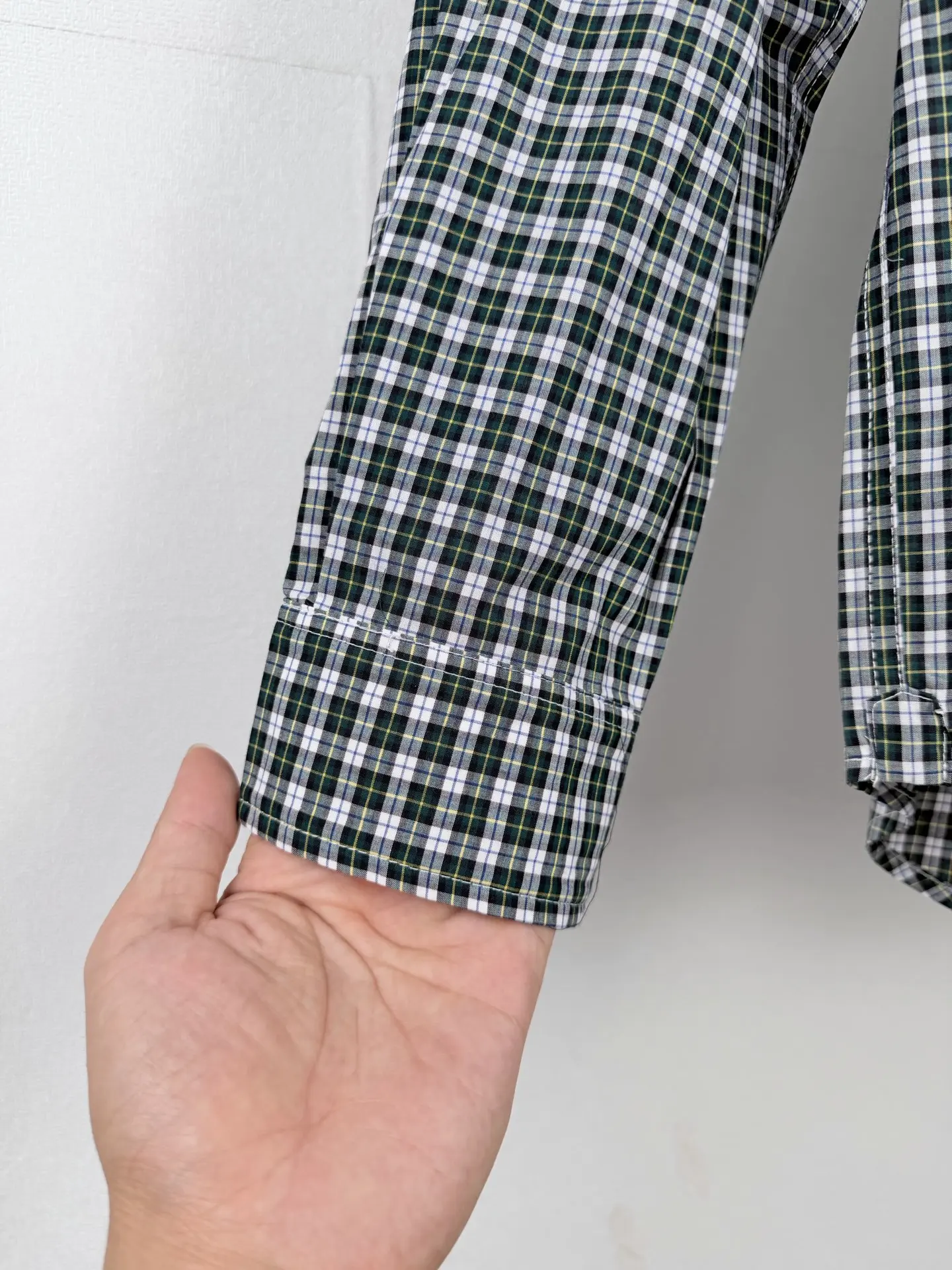 Logo-Embroidered Checked Cotton Poplin Shirt D23020002 — view 7