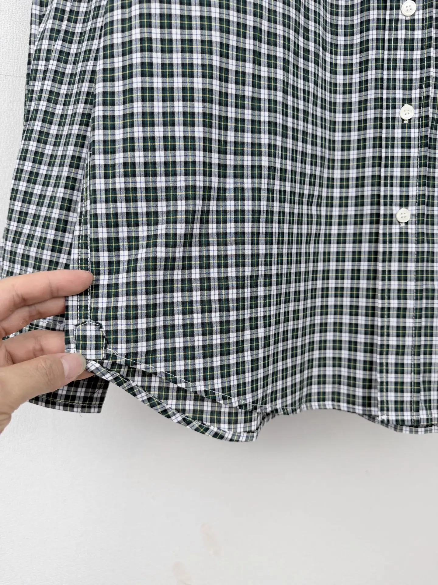 Logo-Embroidered Checked Cotton Poplin Shirt D23020002 — view 8