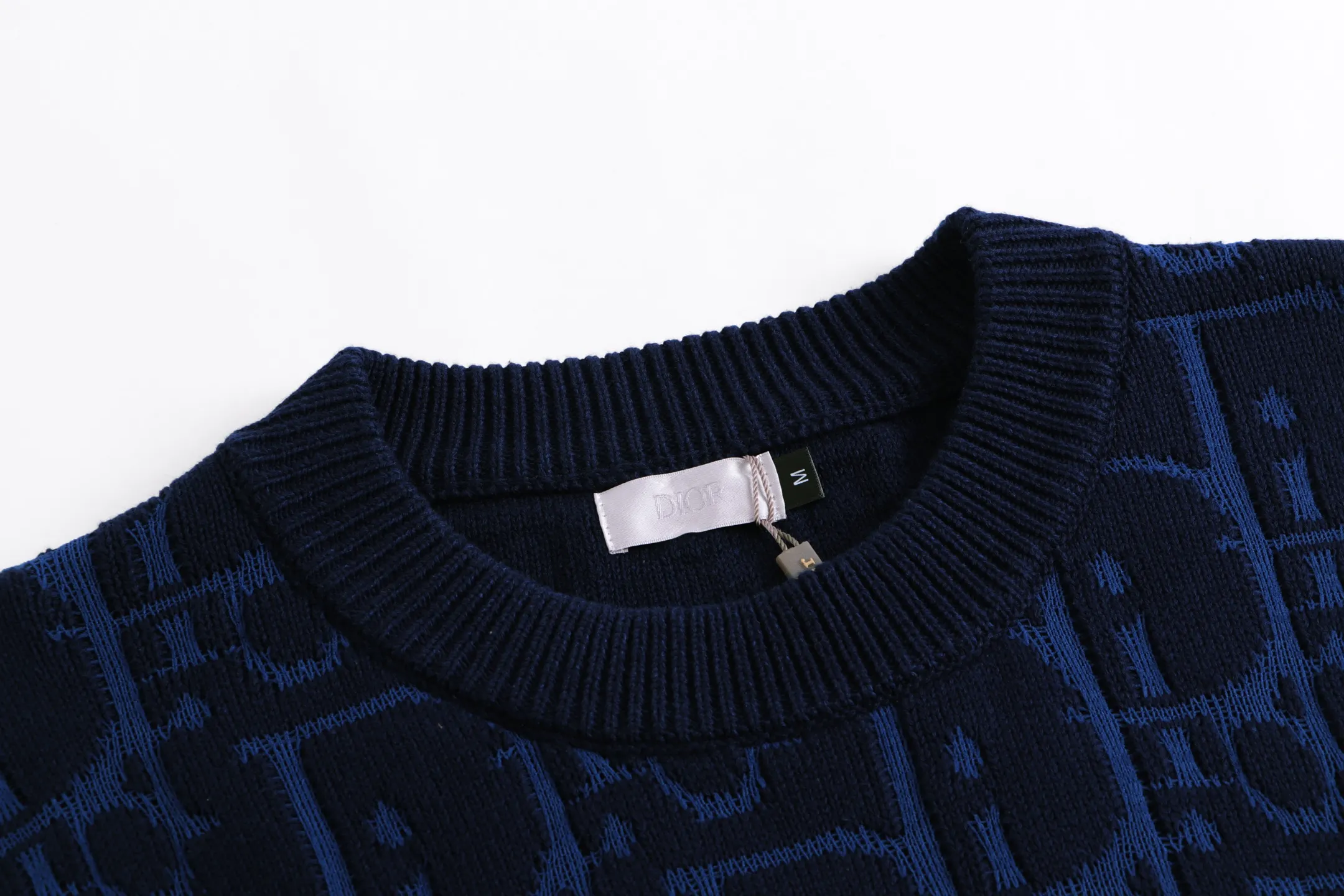 Oblique Monogram Wool Crew-Neck Sweater D23022058 — view 4