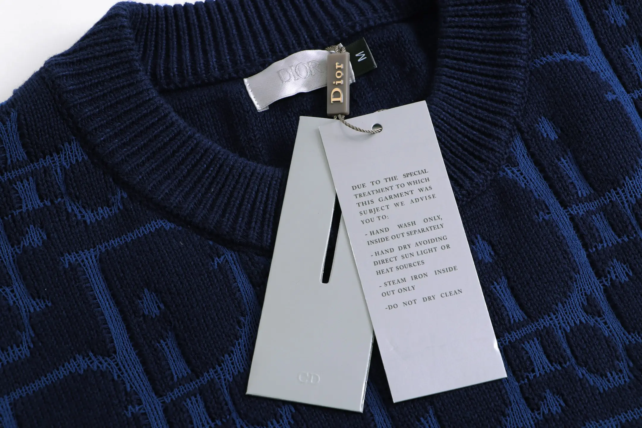Oblique Monogram Wool Crew-Neck Sweater D23022058 — view 7
