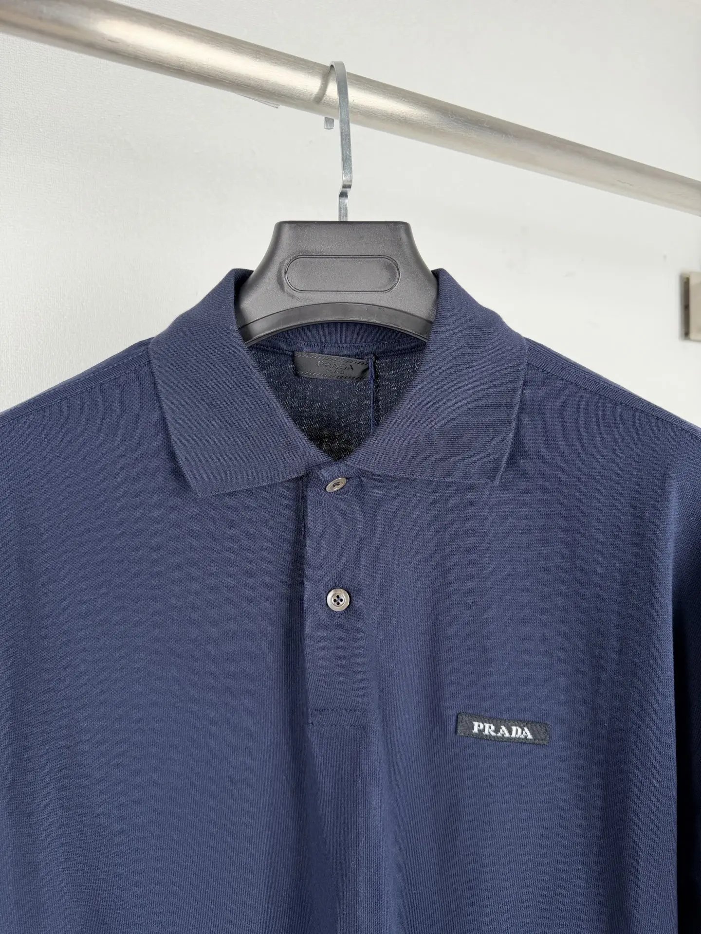 Logo-Label Long-Sleeved Polo Shirt D23021561 — view 5