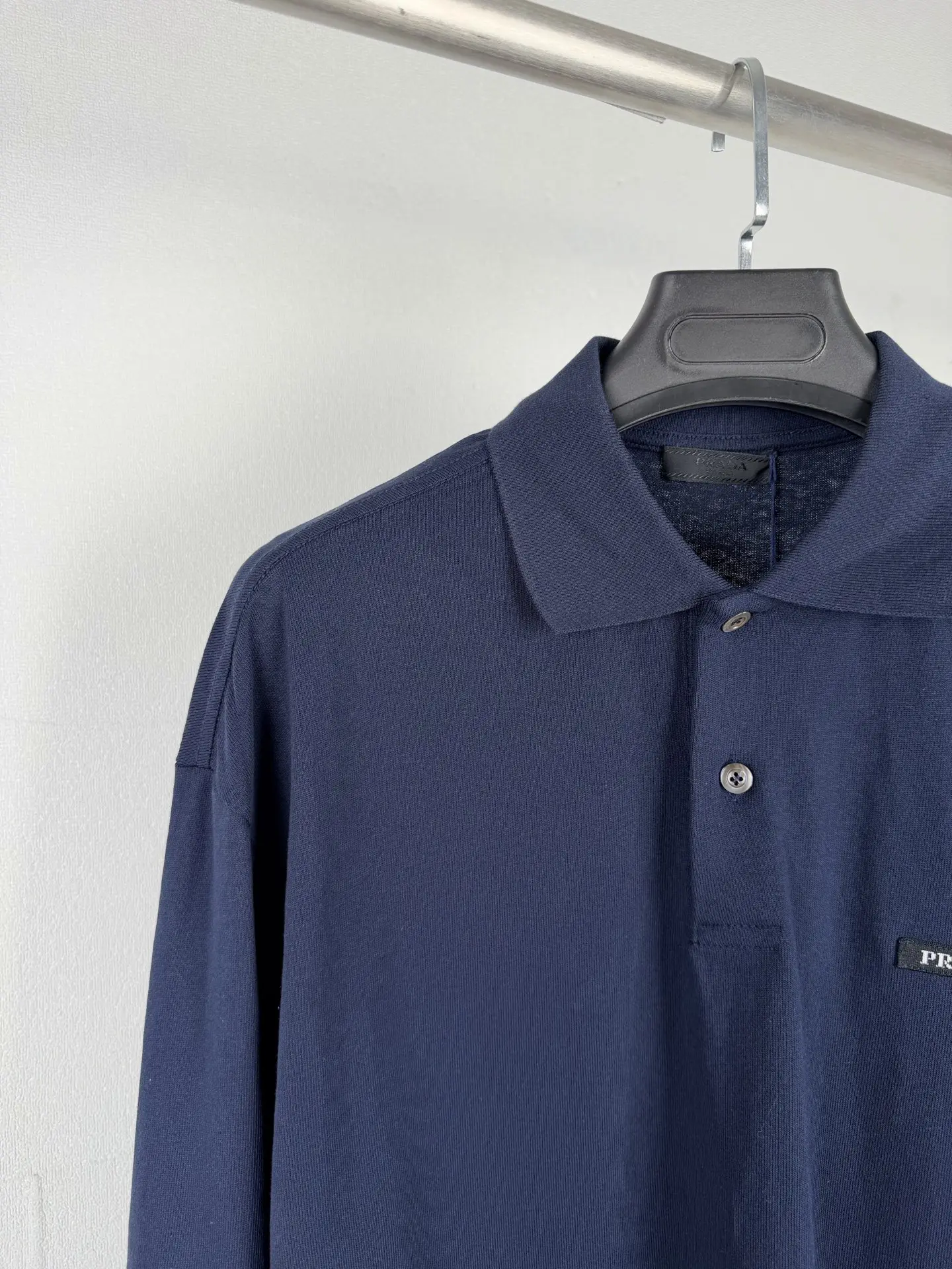 Logo-Label Long-Sleeved Polo Shirt D23021561 — view 6