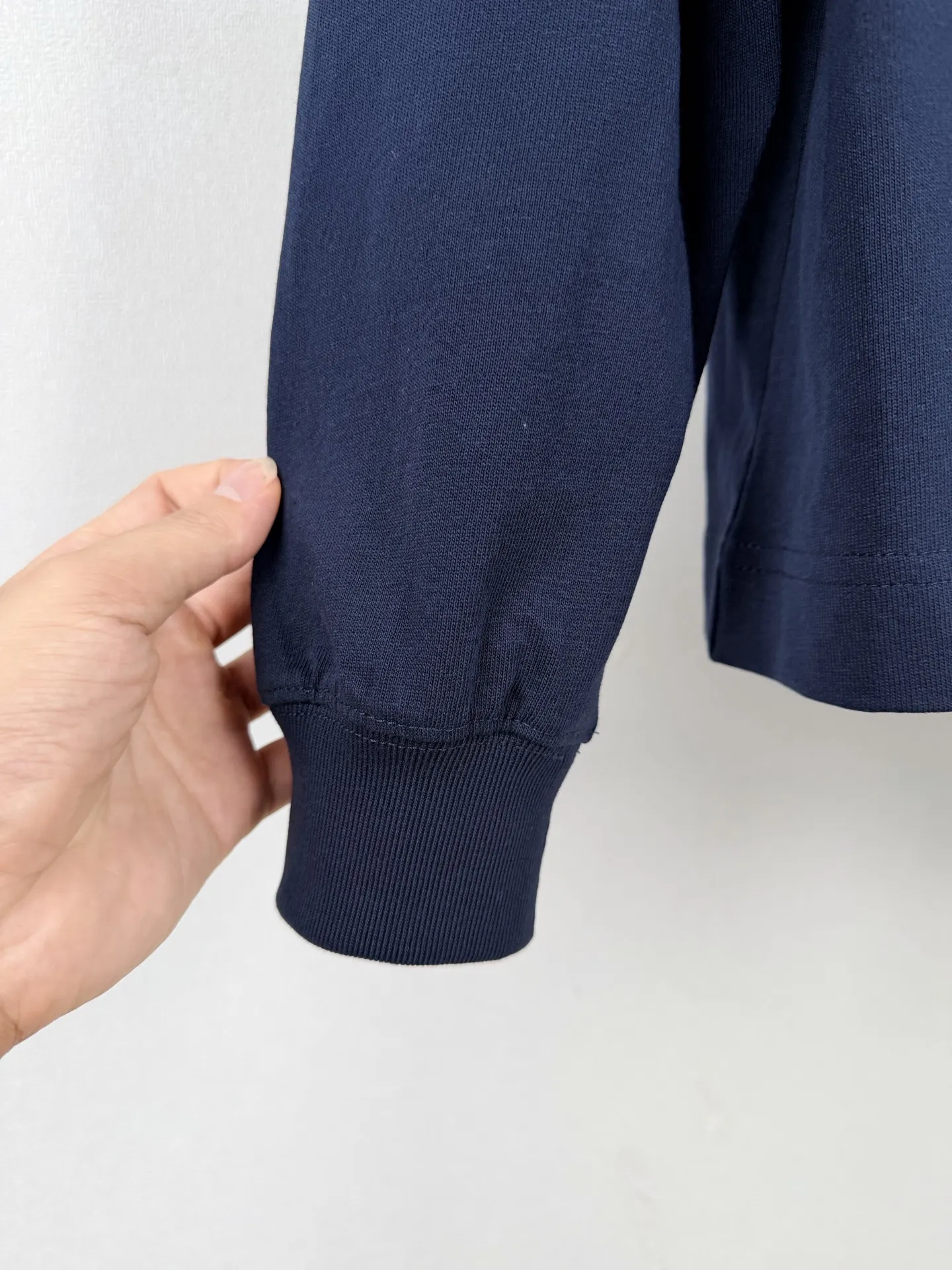 Logo-Label Long-Sleeved Polo Shirt D23021561 — view 8