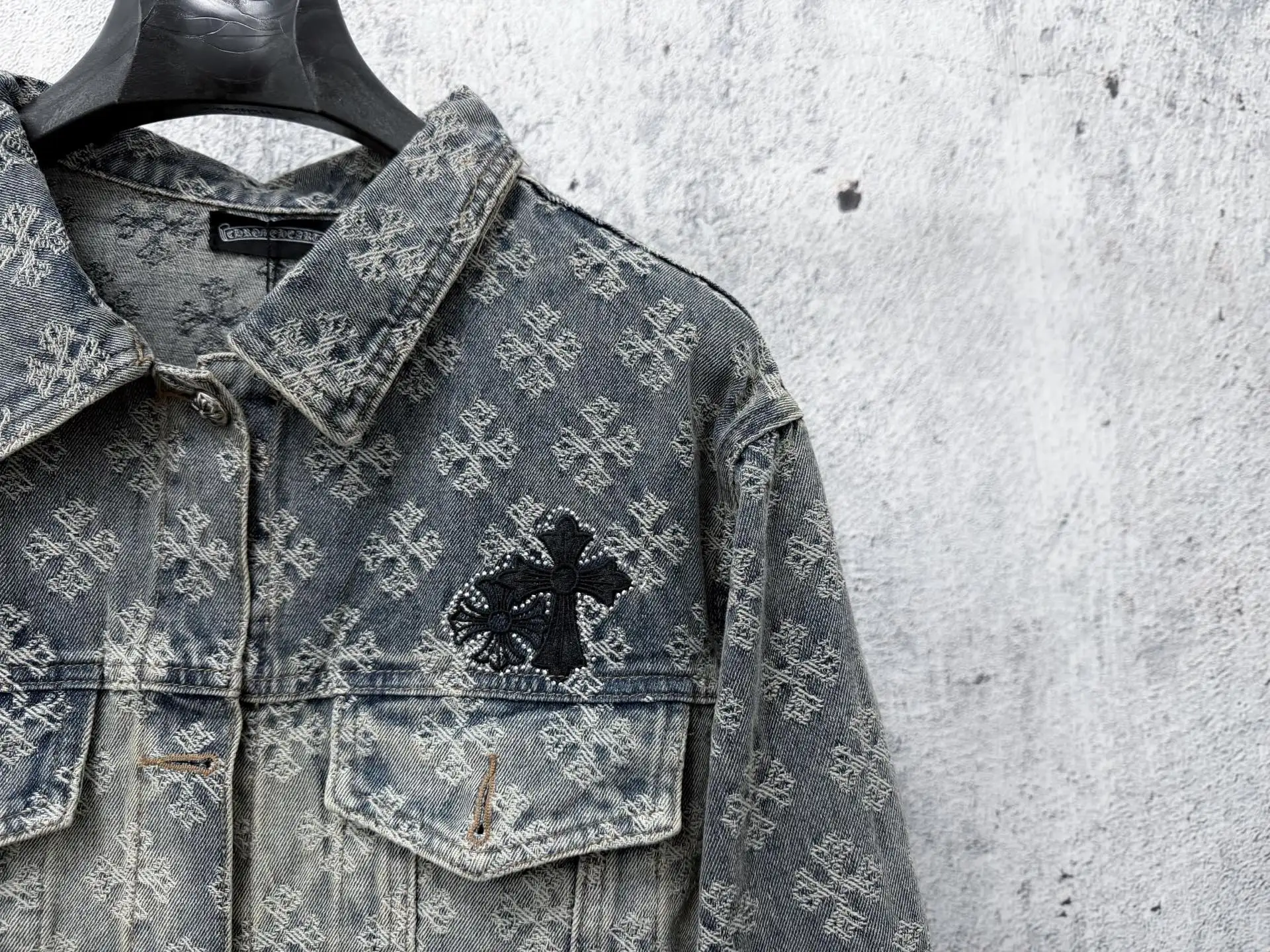 Monogram Jacquard Rhinestone Denim Jacket D23523558 — view 3