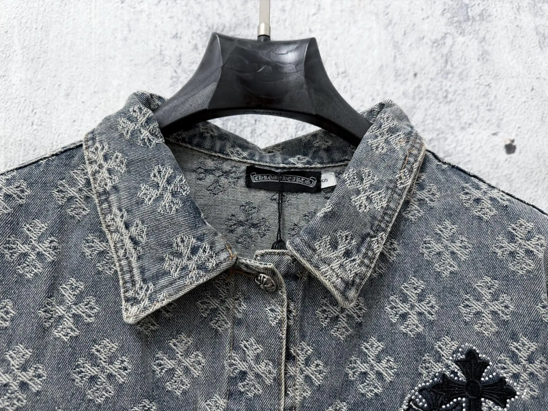 Monogram Jacquard Rhinestone Denim Jacket D23523558 — view 4