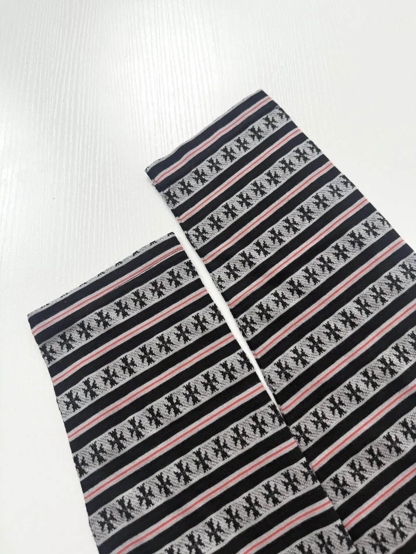Monogram Cross Stripe Long-Sleeve Polo Shirt D23522620 — view 10