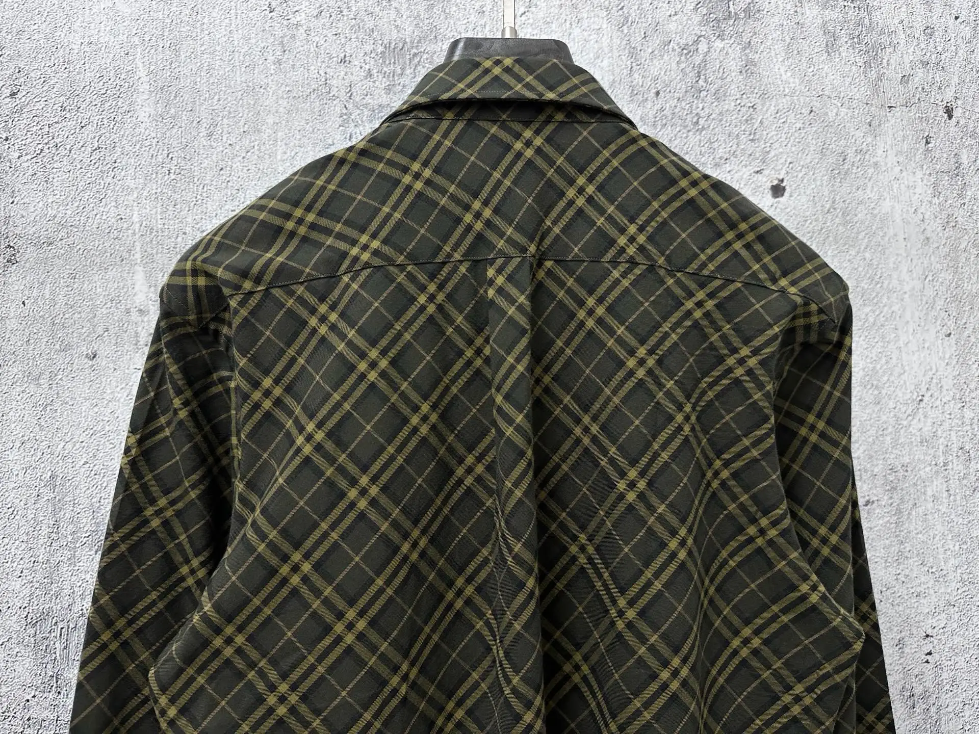 Diamond Check Embroidered Nylon Shirt D23523572 — view 6