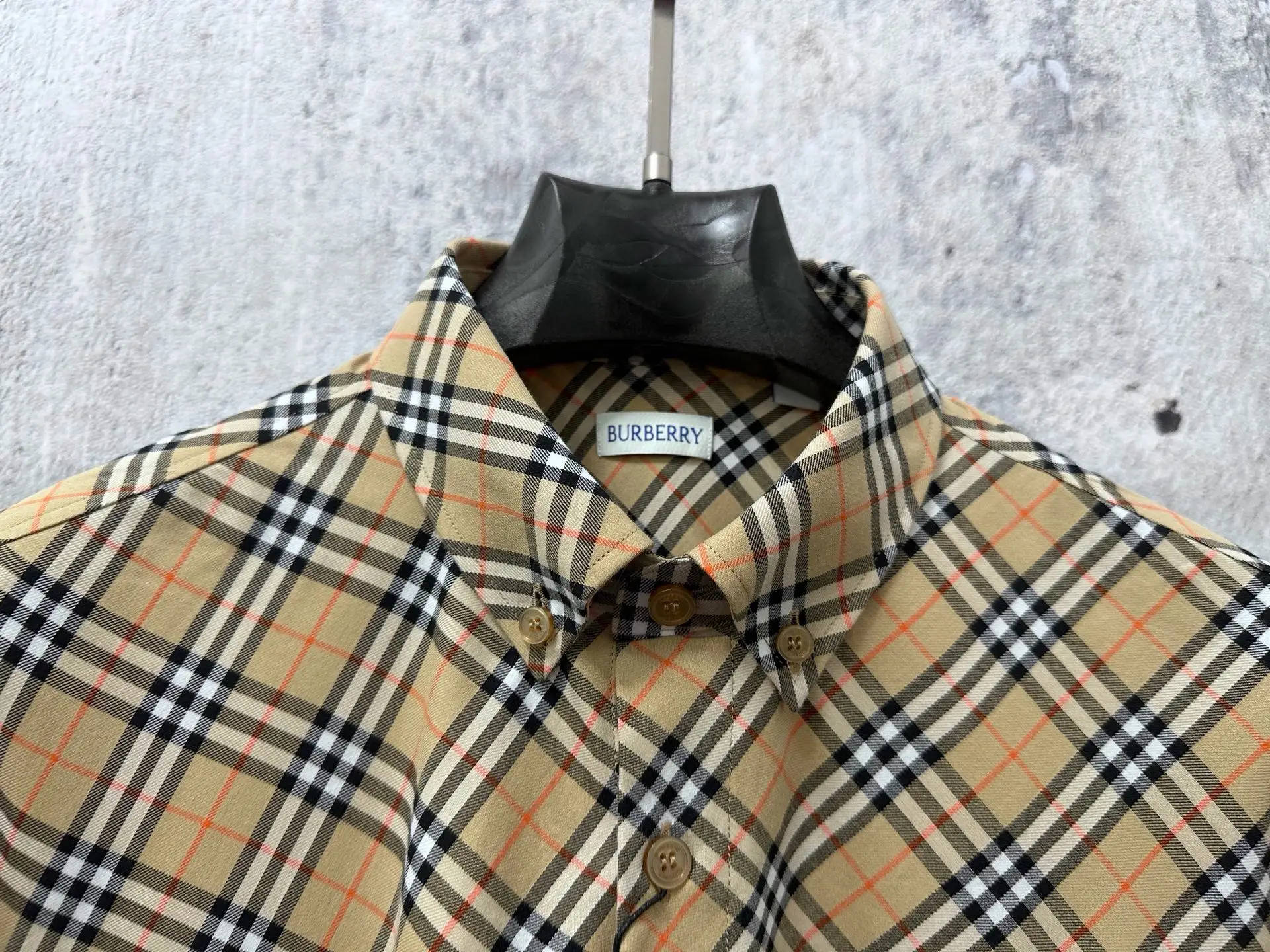 Embroidered Diamond Check Nylon Shirt D23523573 — view 4