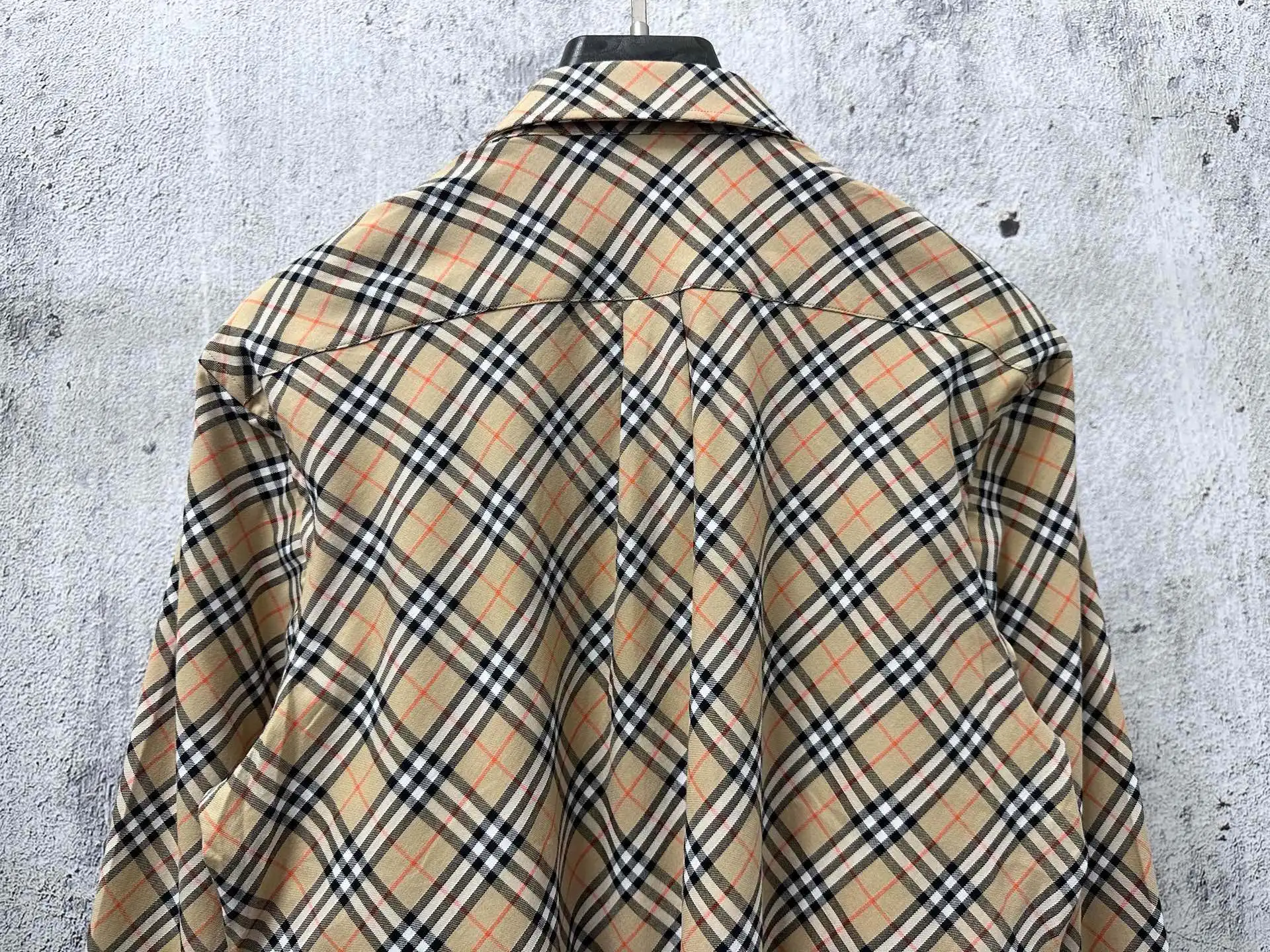 Embroidered Diamond Check Nylon Shirt D23523573 — view 8