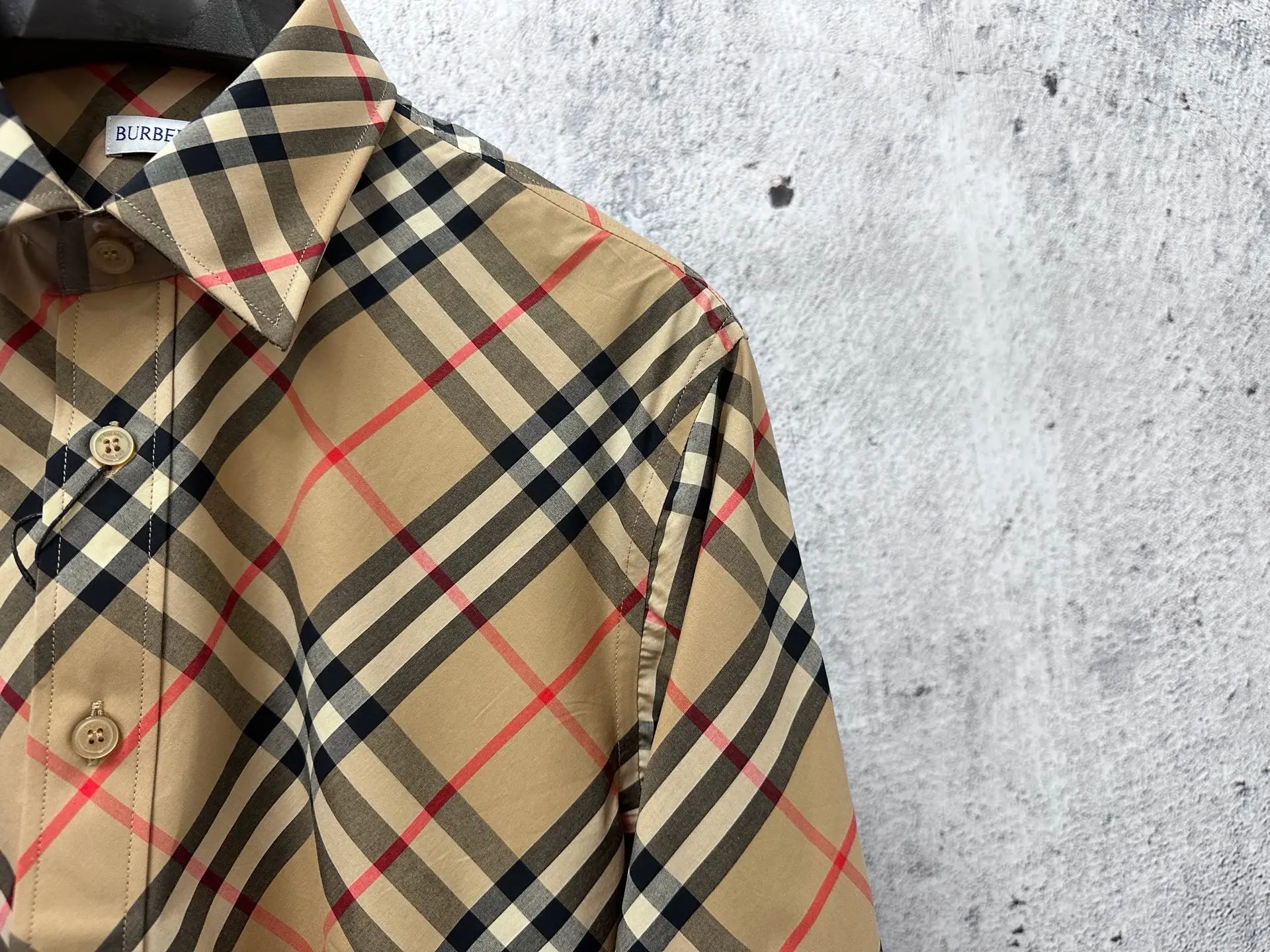 Vintage Check Nylon Twill Shirt D23523576 — view 3