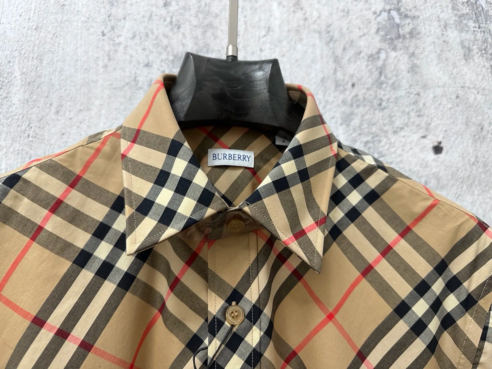 Vintage Check Nylon Twill Shirt D23523576 — view 4