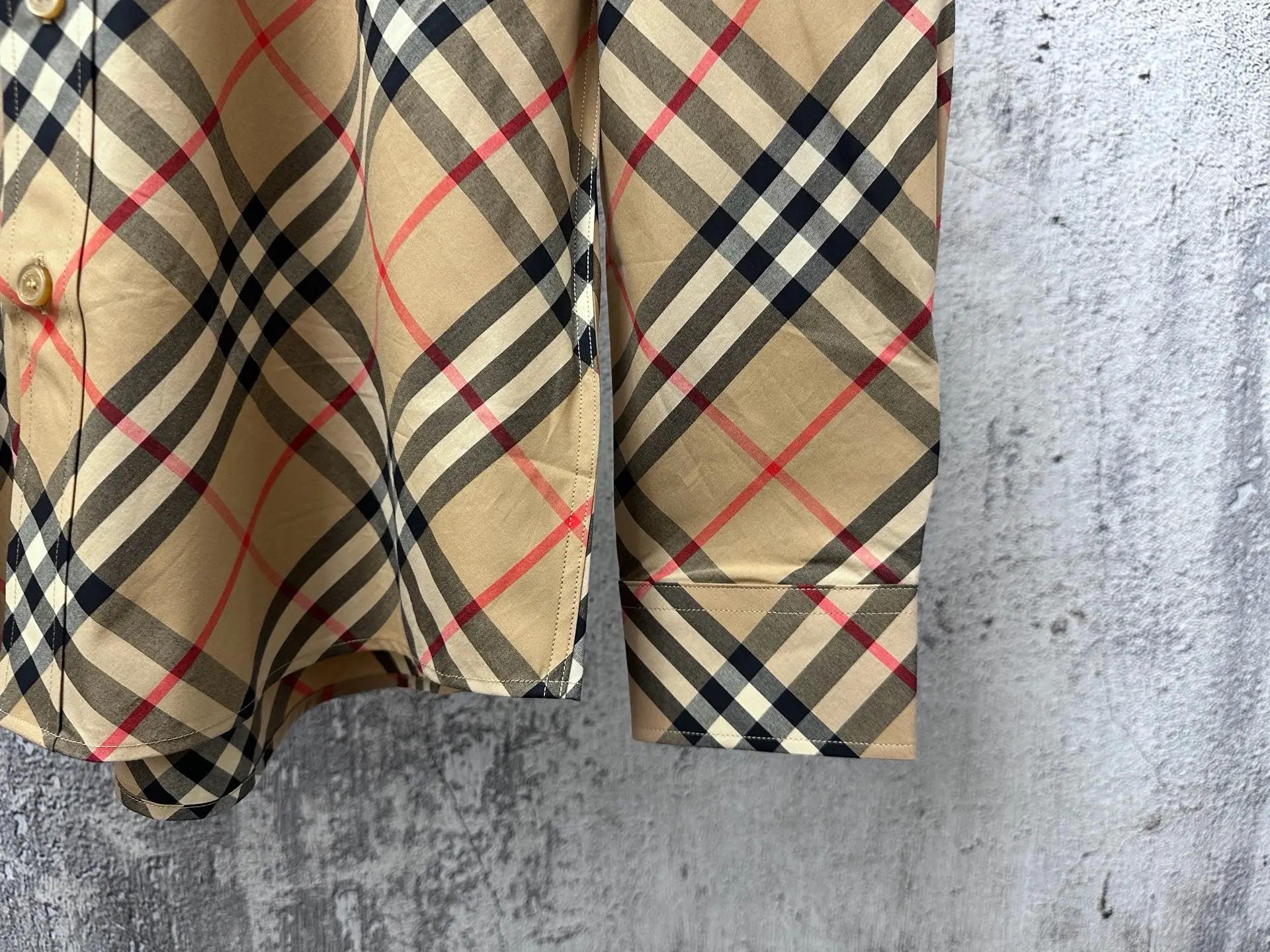 Vintage Check Nylon Twill Shirt D23523576 — view 6