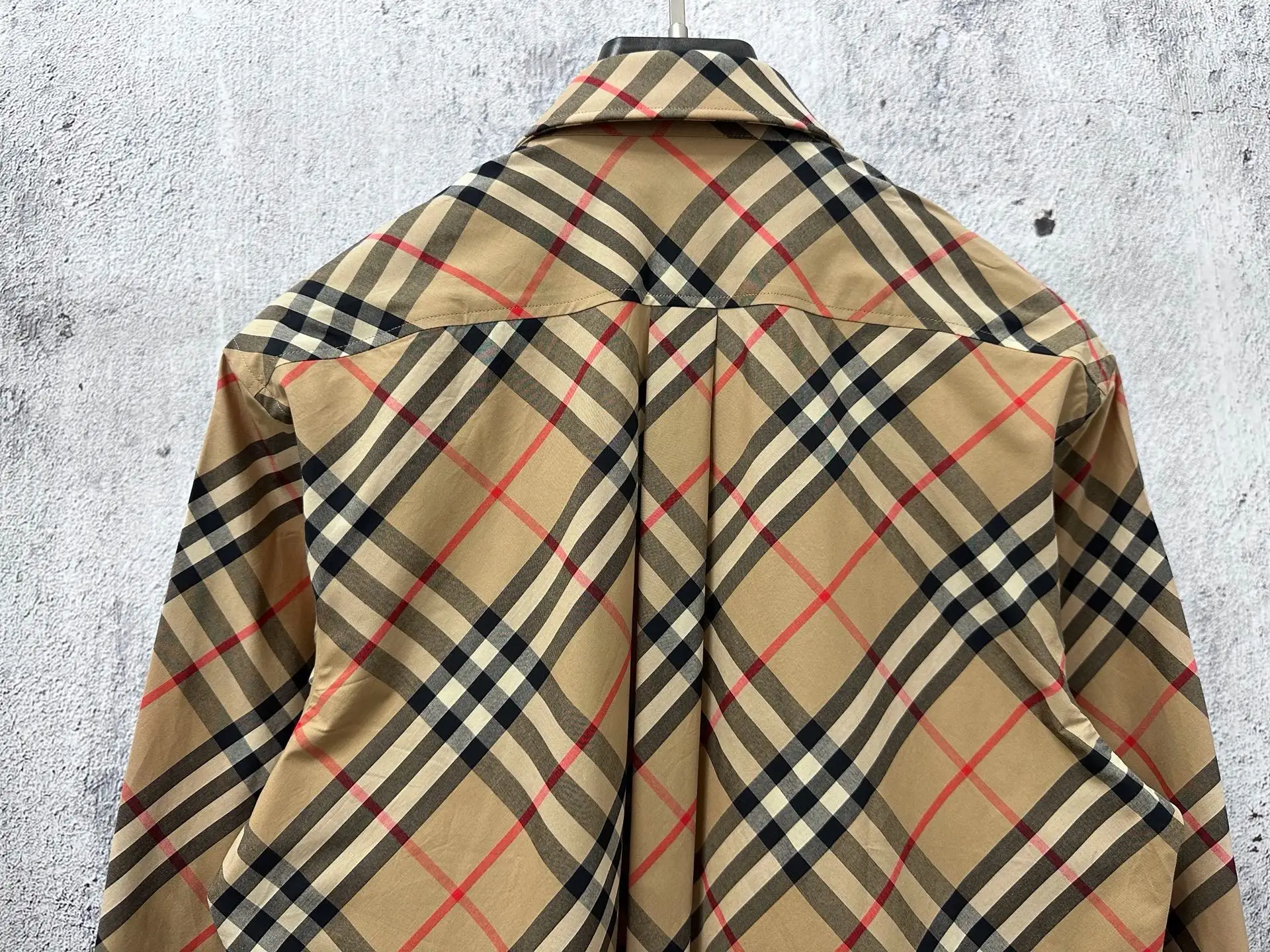 Vintage Check Nylon Twill Shirt D23523576 — view 7