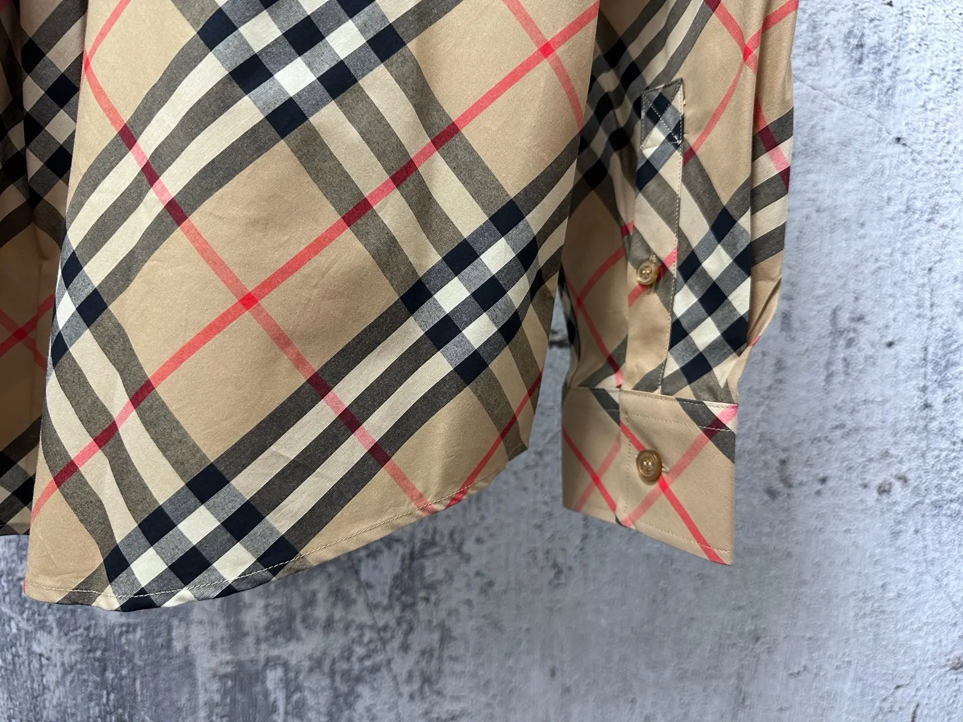 Vintage Check Nylon Twill Shirt D23523576 — view 8