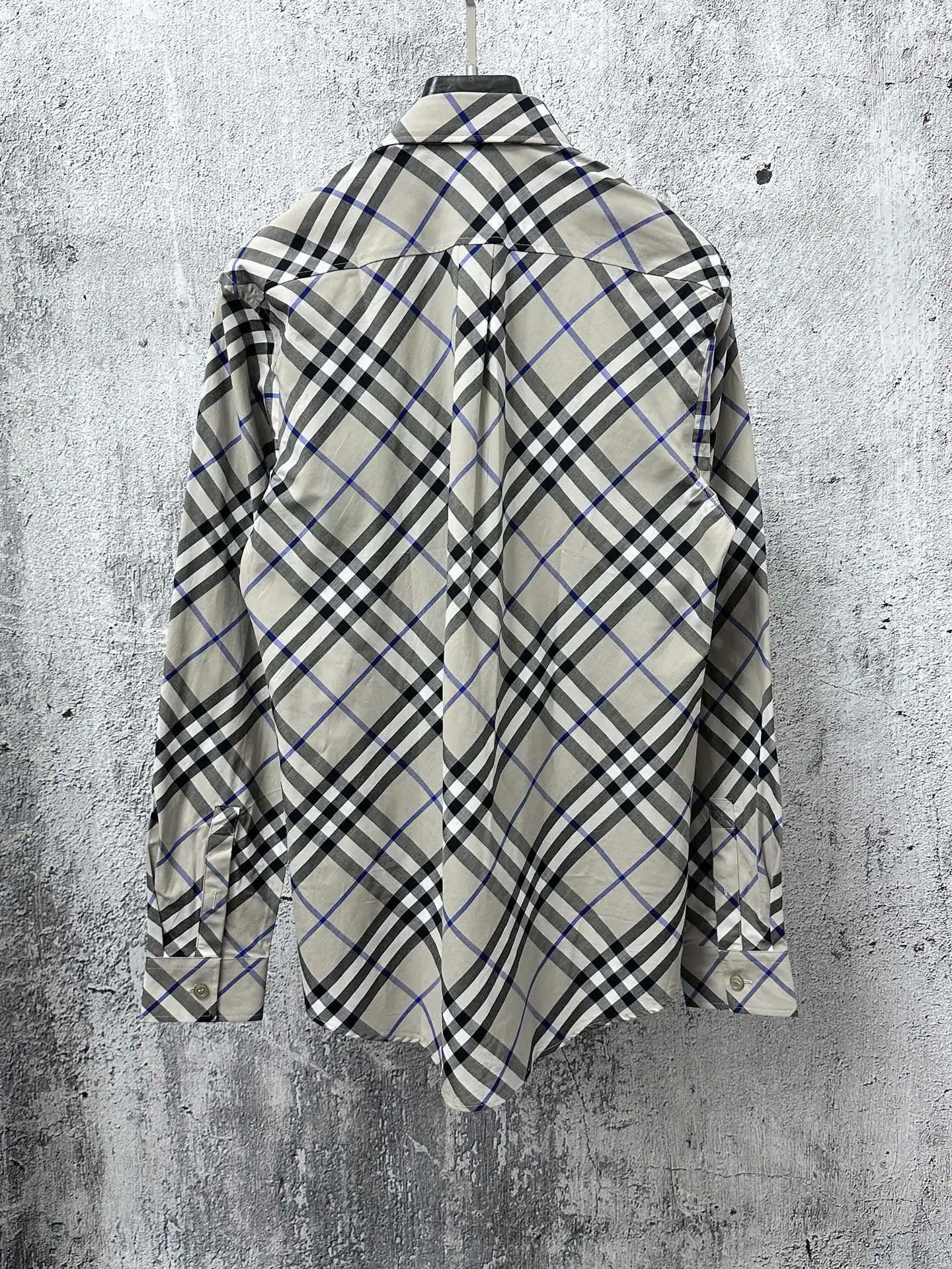 Check Technical Twill Long-Sleeved Shirt D23523575 — view 2