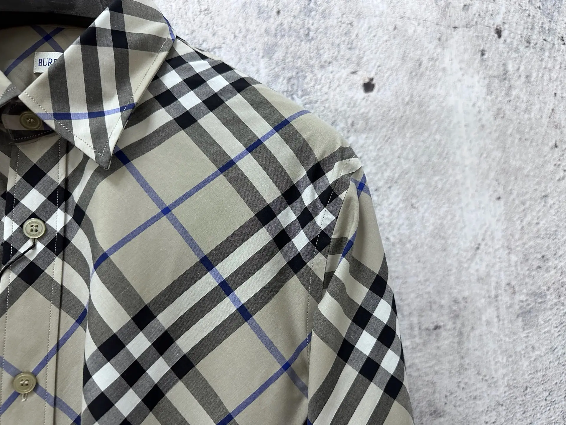Check Technical Twill Long-Sleeved Shirt D23523575 — view 3