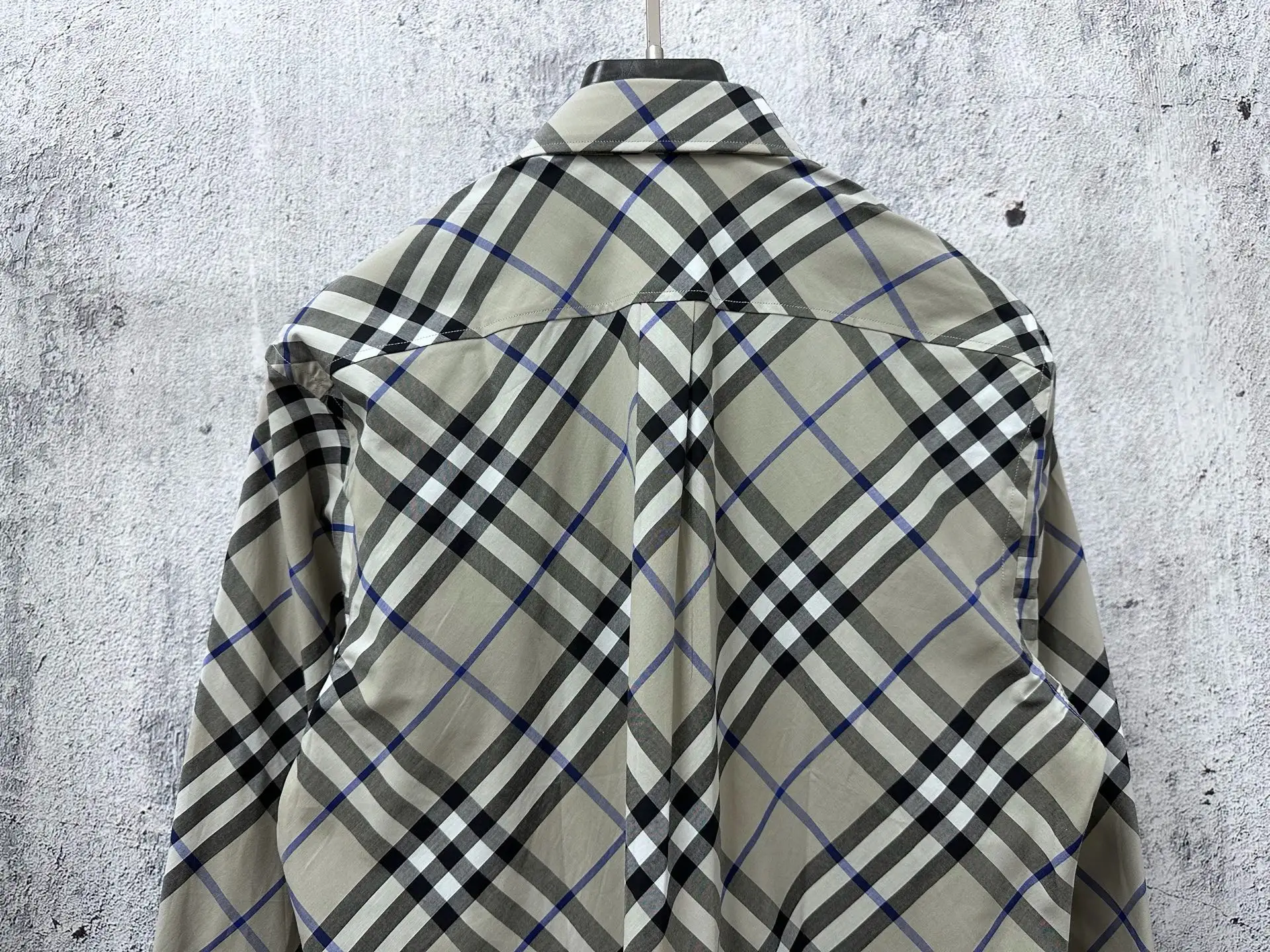 Check Technical Twill Long-Sleeved Shirt D23523575 — view 7