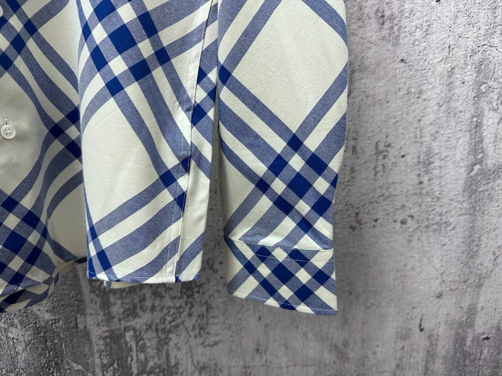 Diamond Check Technical Twill Shirt D23523567 — view 6