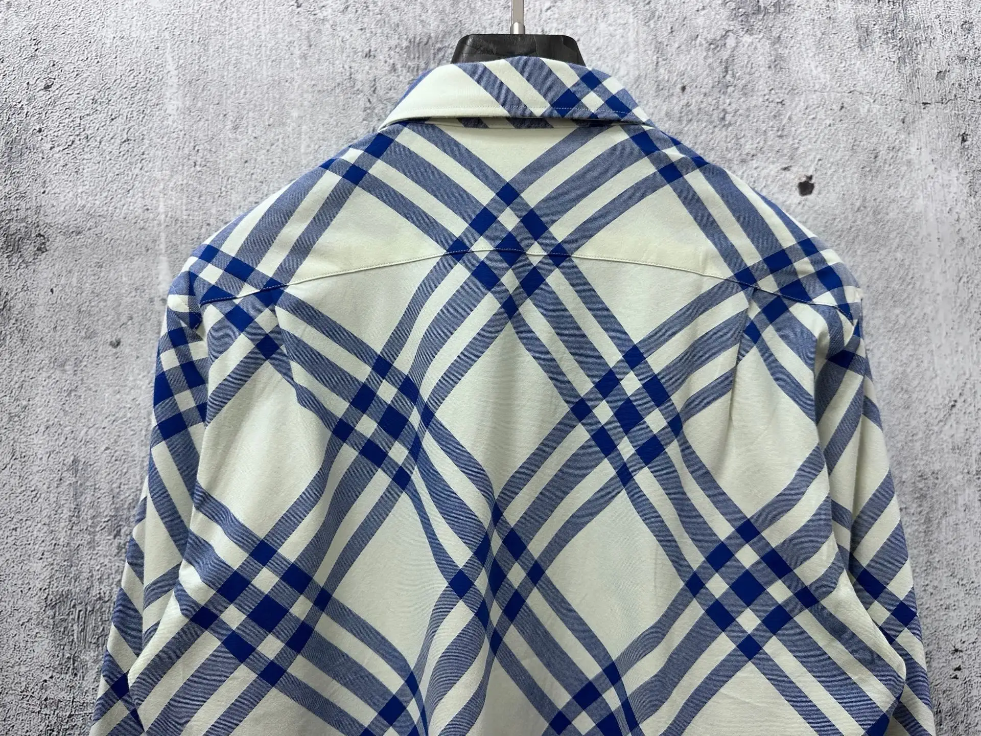 Diamond Check Technical Twill Shirt D23523567 — view 8