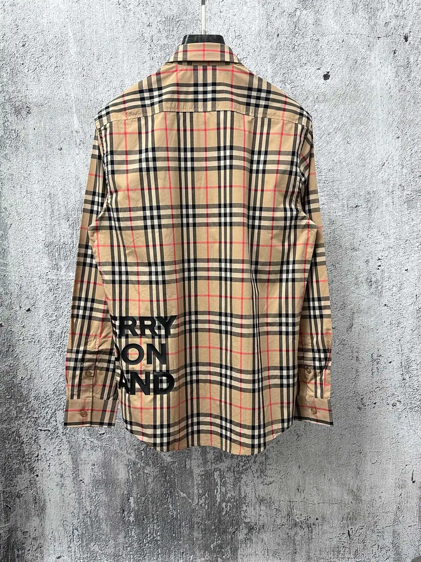 Logo Print Vintage Check Cotton Shirt D23523579 — view 2