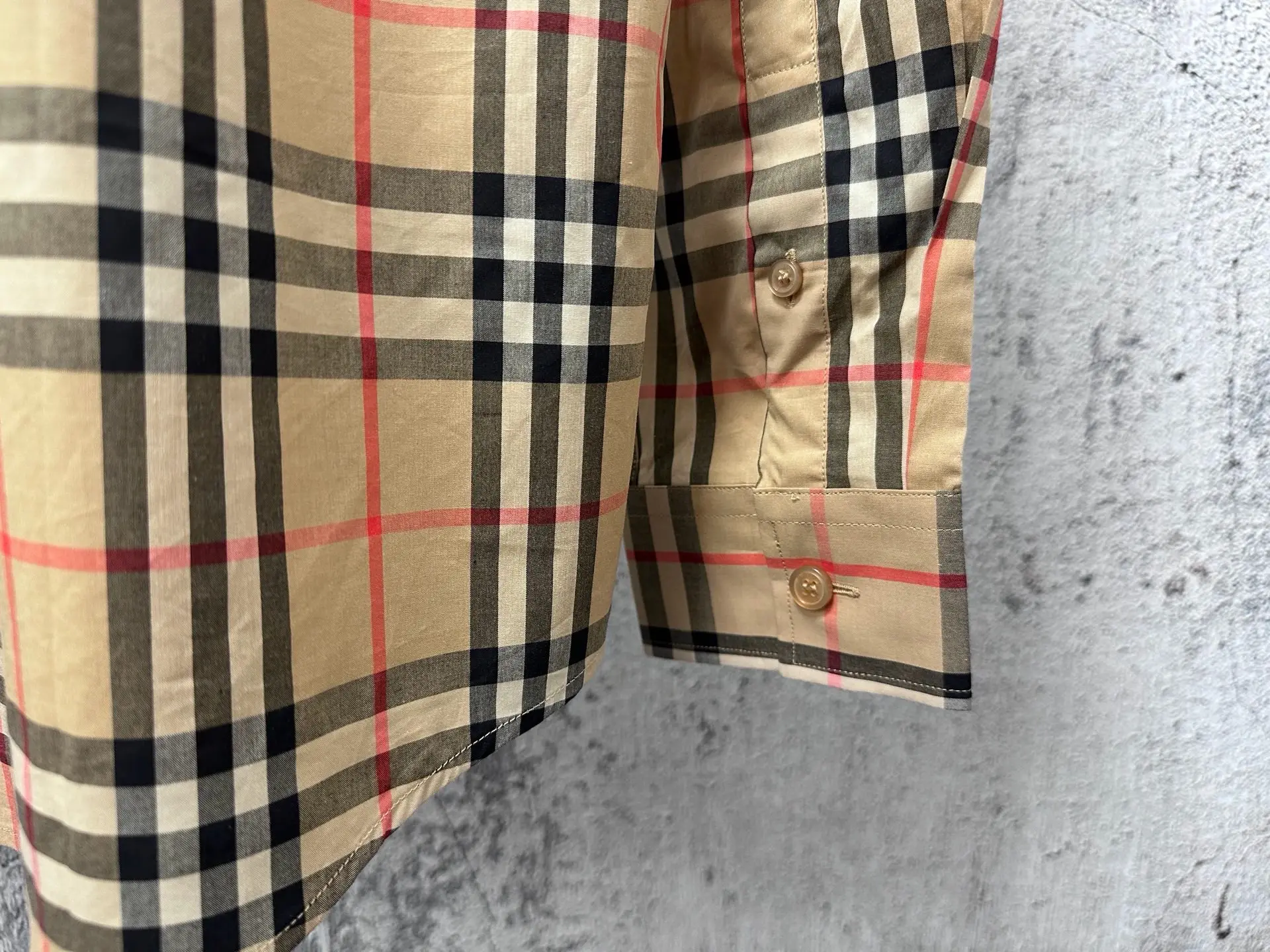 Logo Print Vintage Check Cotton Shirt D23523579 — view 8