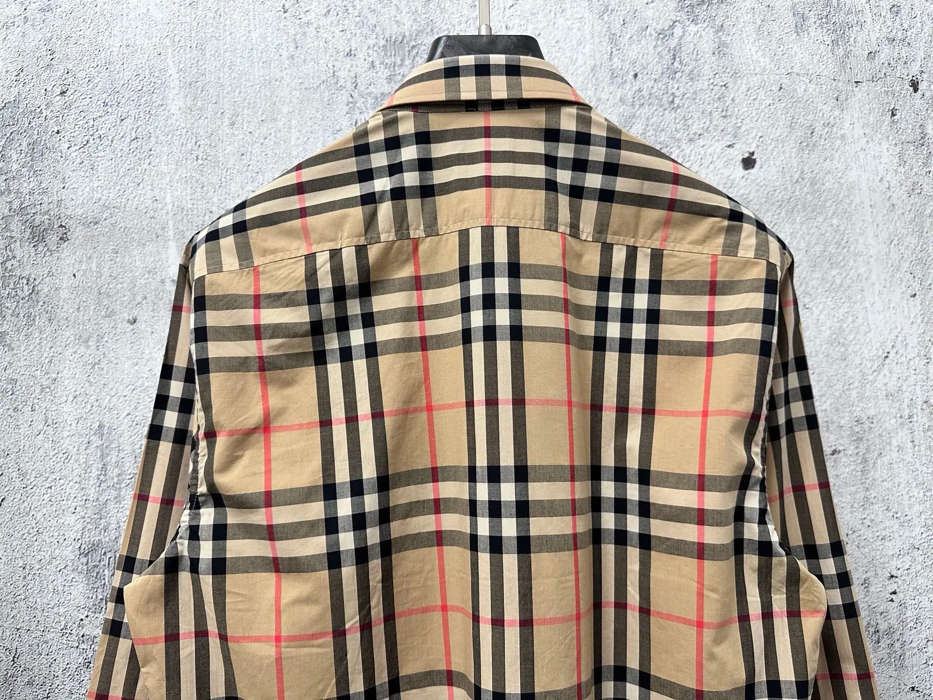Logo Patch Check Cotton Shirt D23523578 — view 7