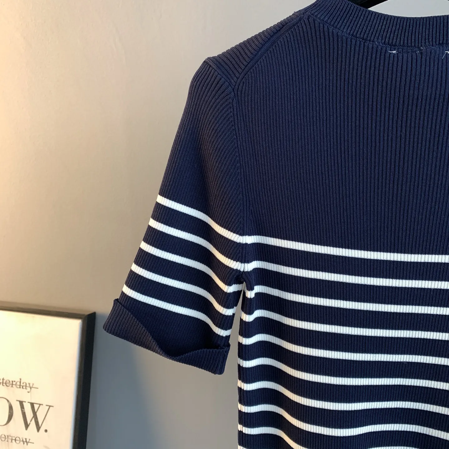 Striped Logo Ribbed Knit Top D23522900 — view 8