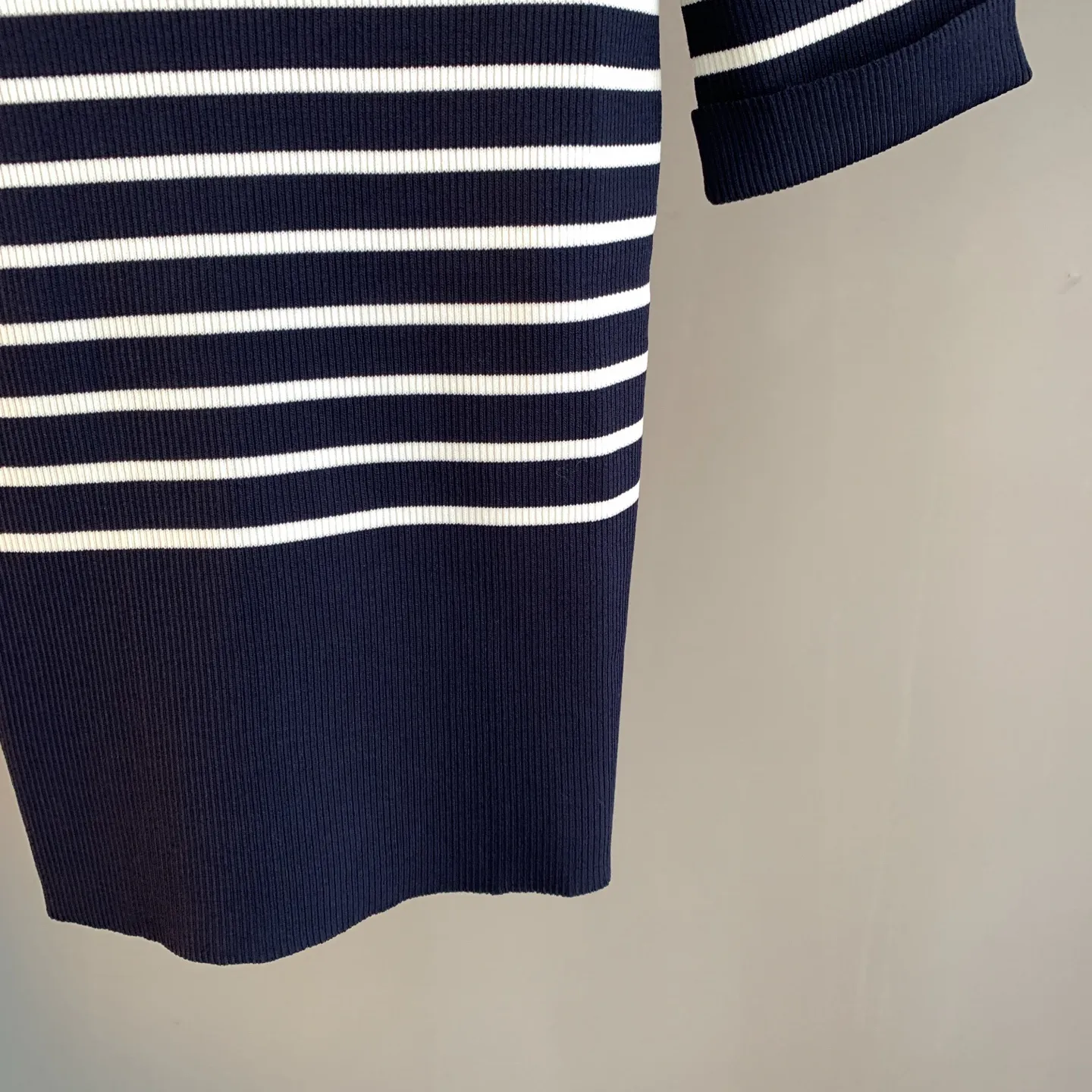 Striped Logo Ribbed Knit Top D23522900 — view 9