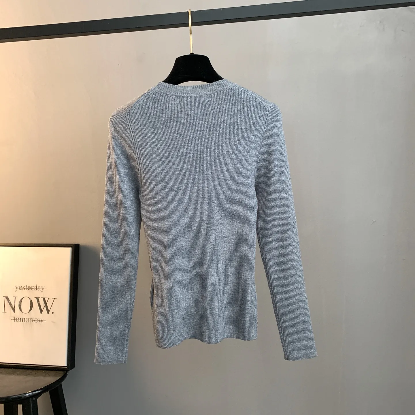Logo Intarsia Ribbed Merino Wool Sweater D23522895 — view 2