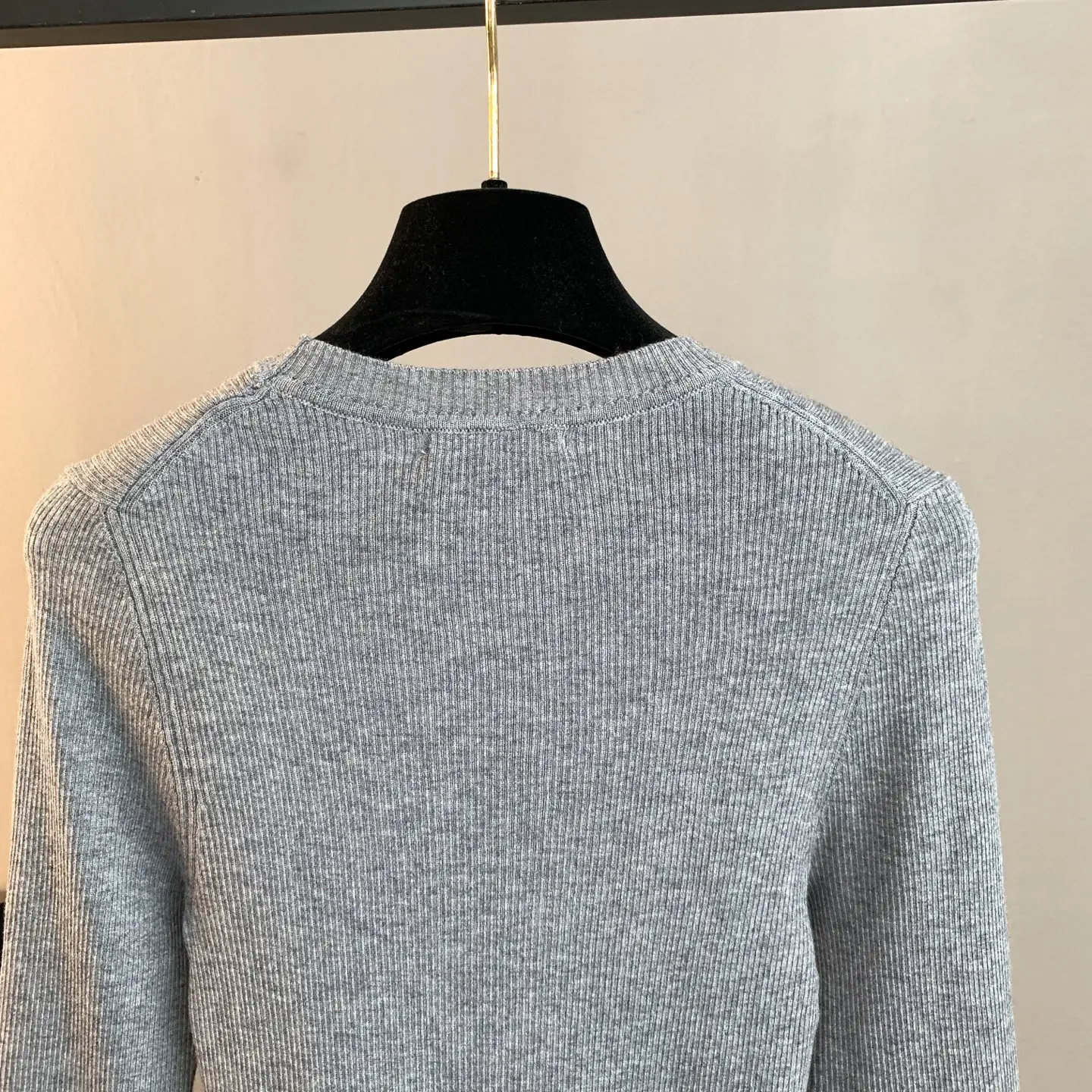 Logo Intarsia Ribbed Merino Wool Sweater D23522895 — view 4
