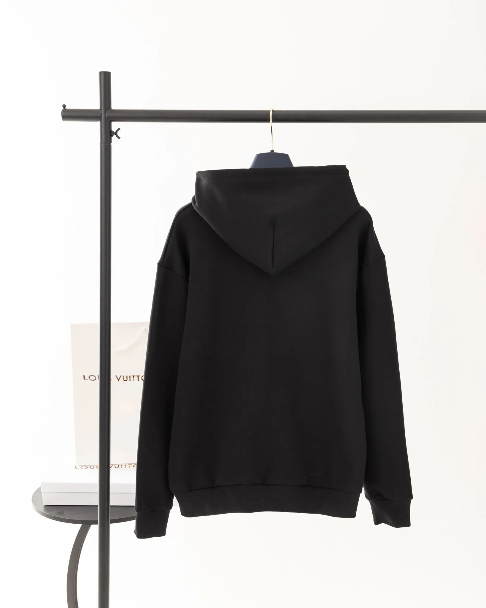 Logo Embroidered Zip-Up Hoodie with Pearl Details D24019904 — view 2
